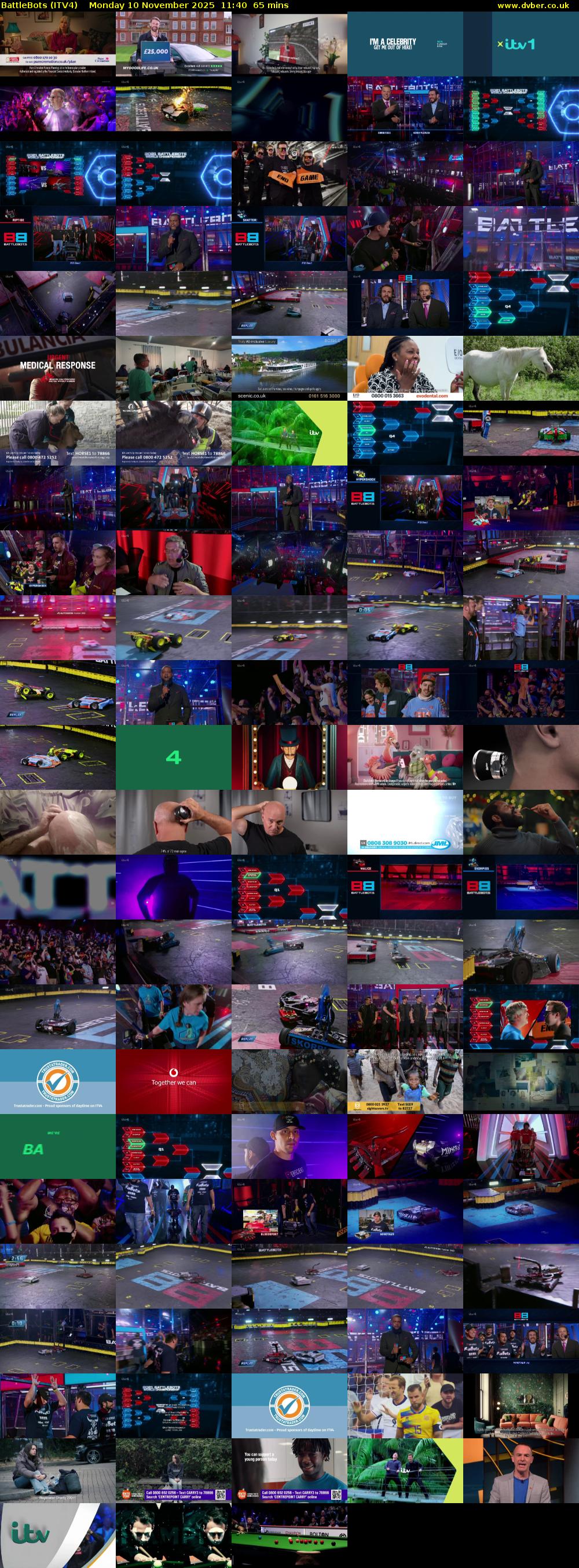 Battlebots (ITV4) Monday 10 November 2025 11:40 - 12:45