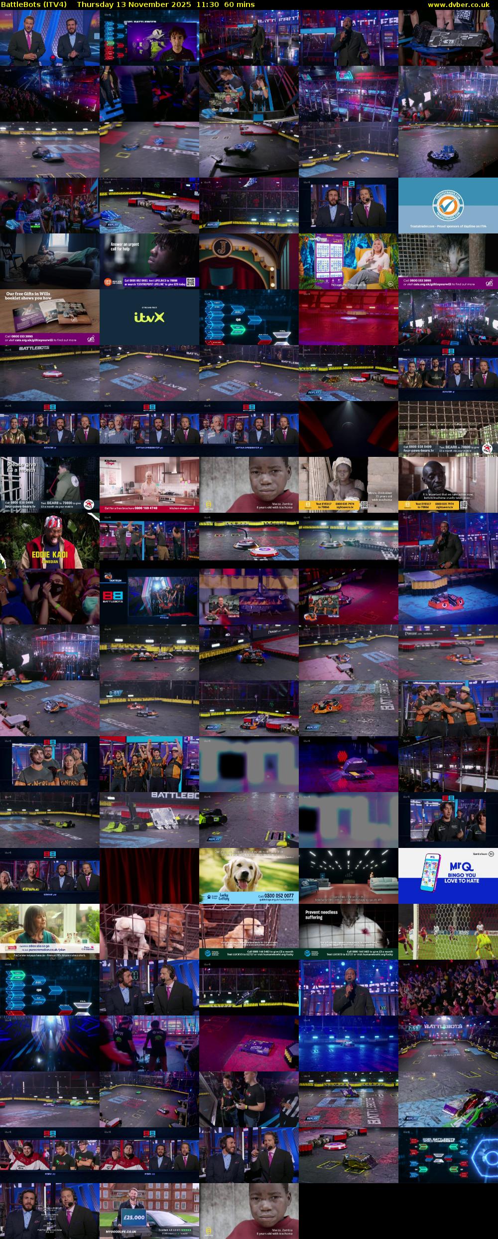 Battlebots (ITV4) Thursday 13 November 2025 11:30 - 12:30