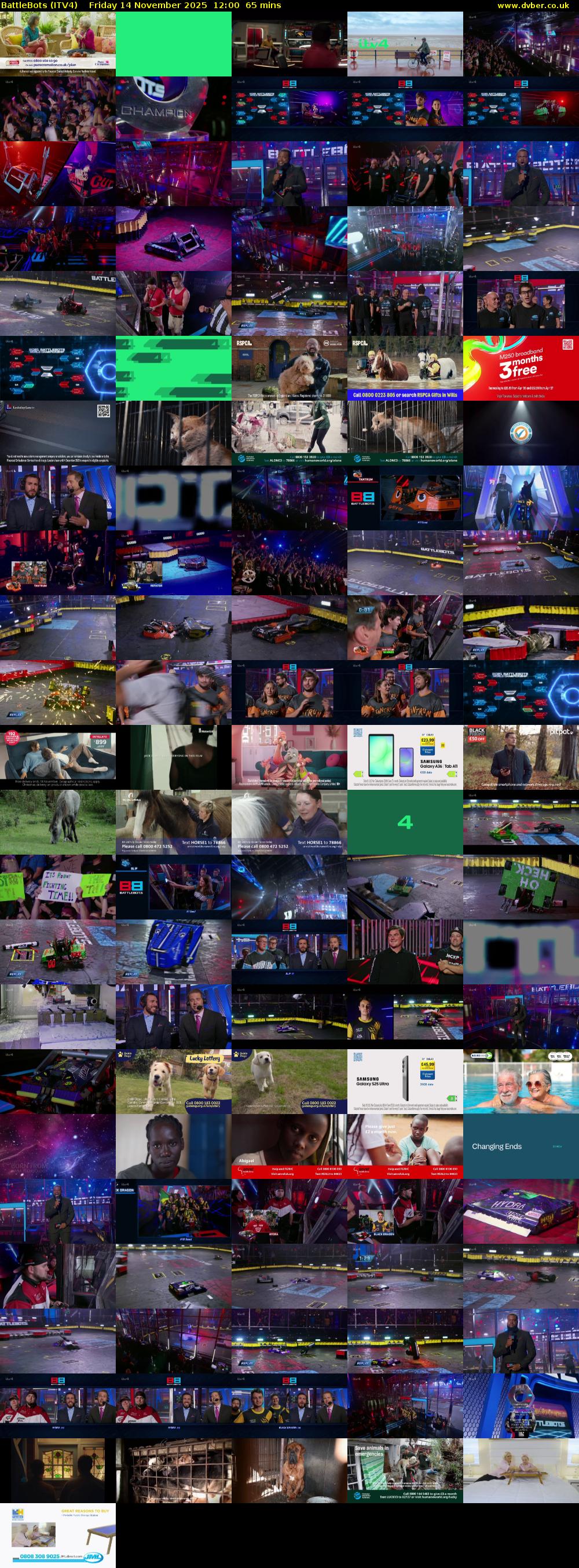 Battlebots (ITV4) Friday 14 November 2025 12:00 - 13:05