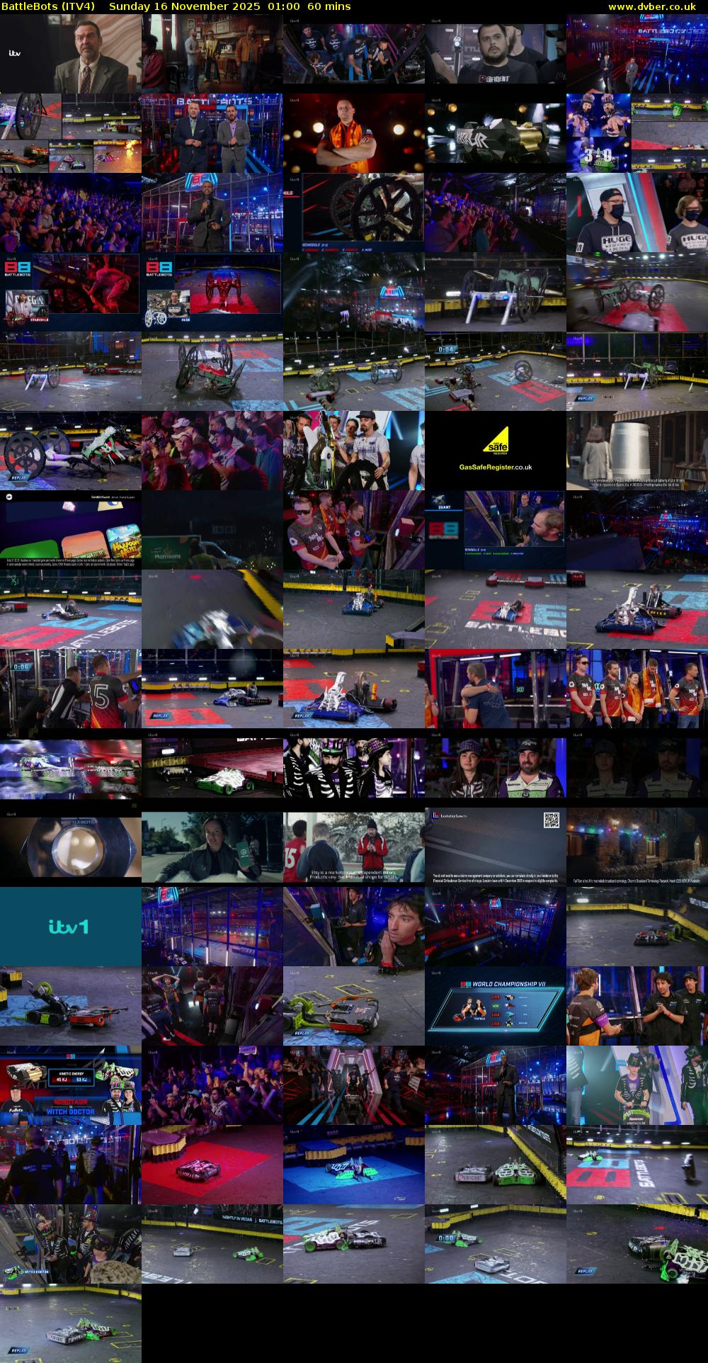 Battlebots (ITV4) Sunday 16 November 2025 01:00 - 02:00