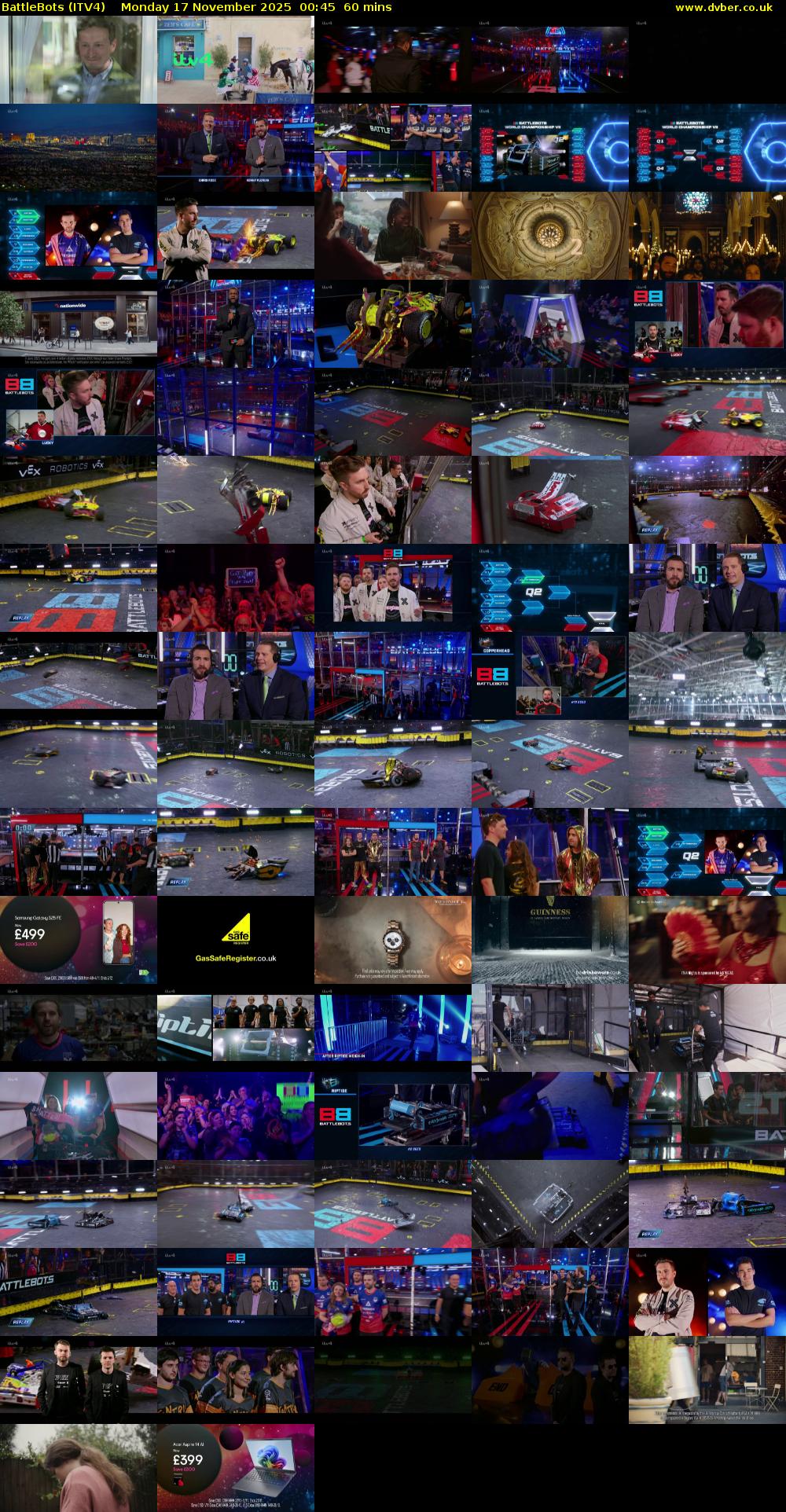 Battlebots (ITV4) Monday 17 November 2025 00:45 - 01:45