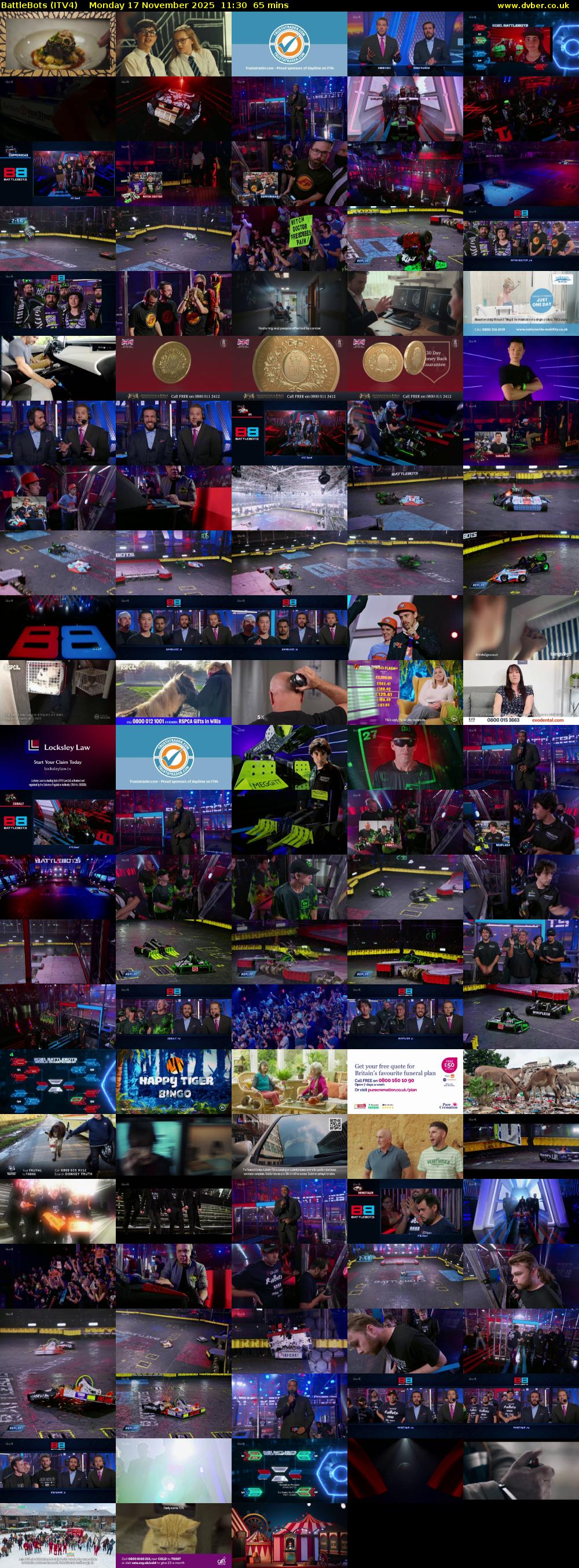 Battlebots (ITV4) Monday 17 November 2025 11:30 - 12:35