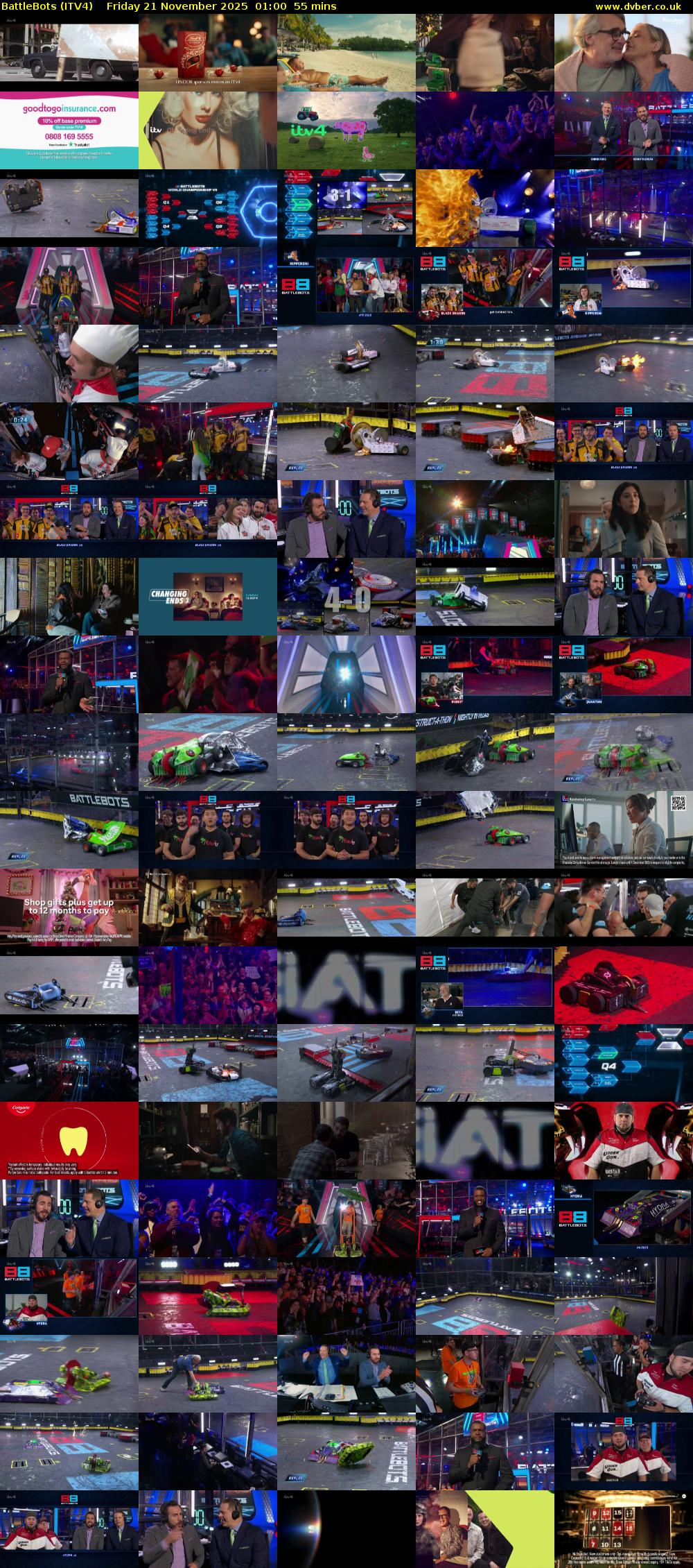 Battlebots (ITV4) Friday 21 November 2025 01:00 - 01:55