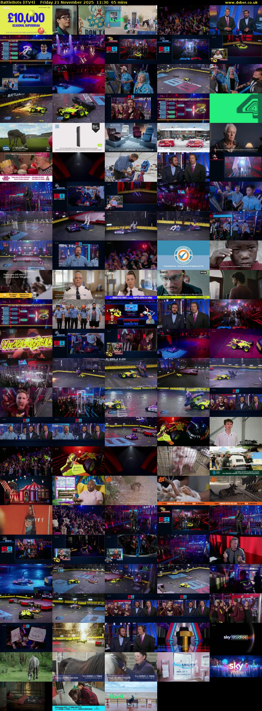 Battlebots (ITV4) Friday 21 November 2025 11:30 - 12:35
