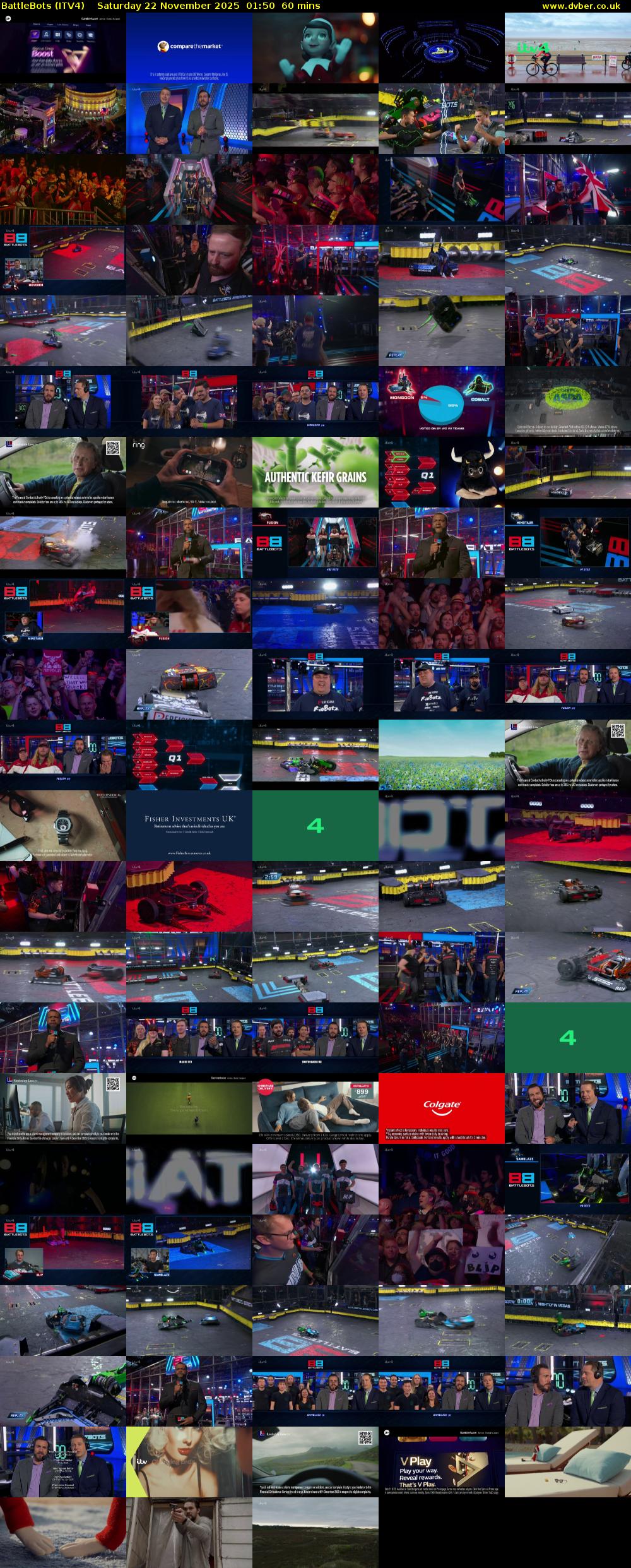 Battlebots (ITV4) Saturday 22 November 2025 01:50 - 02:50