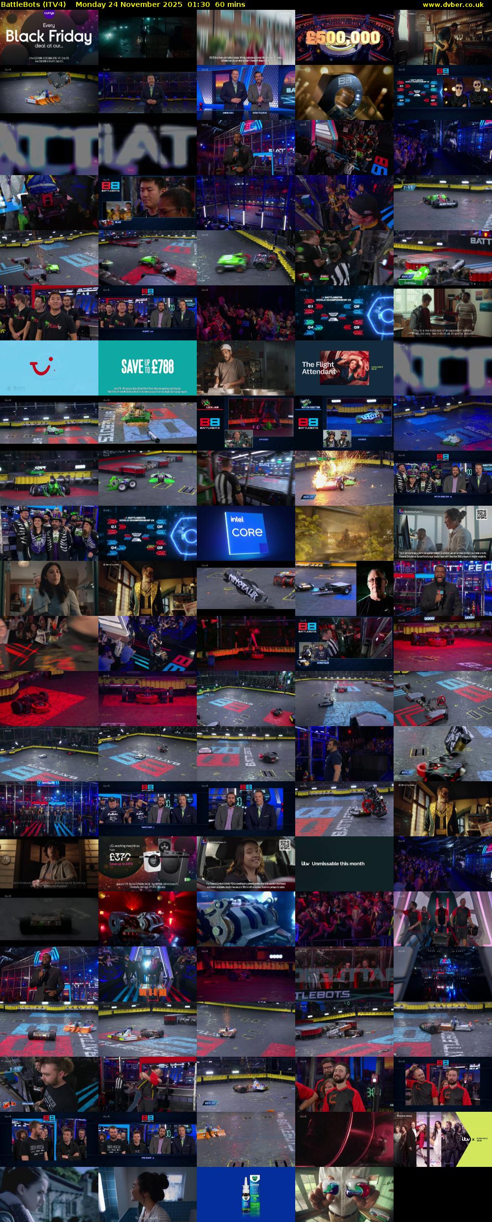 Battlebots (ITV4) Monday 24 November 2025 01:30 - 02:30