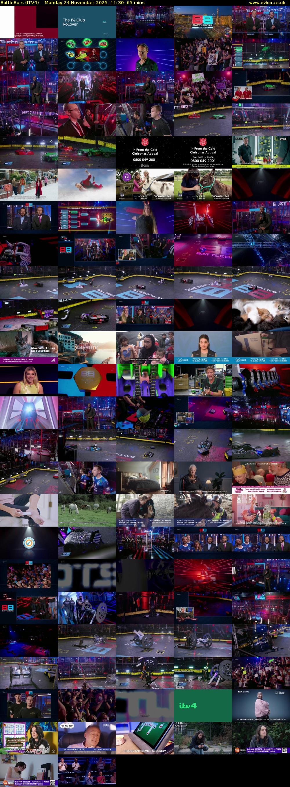 Battlebots (ITV4) Monday 24 November 2025 11:30 - 12:35