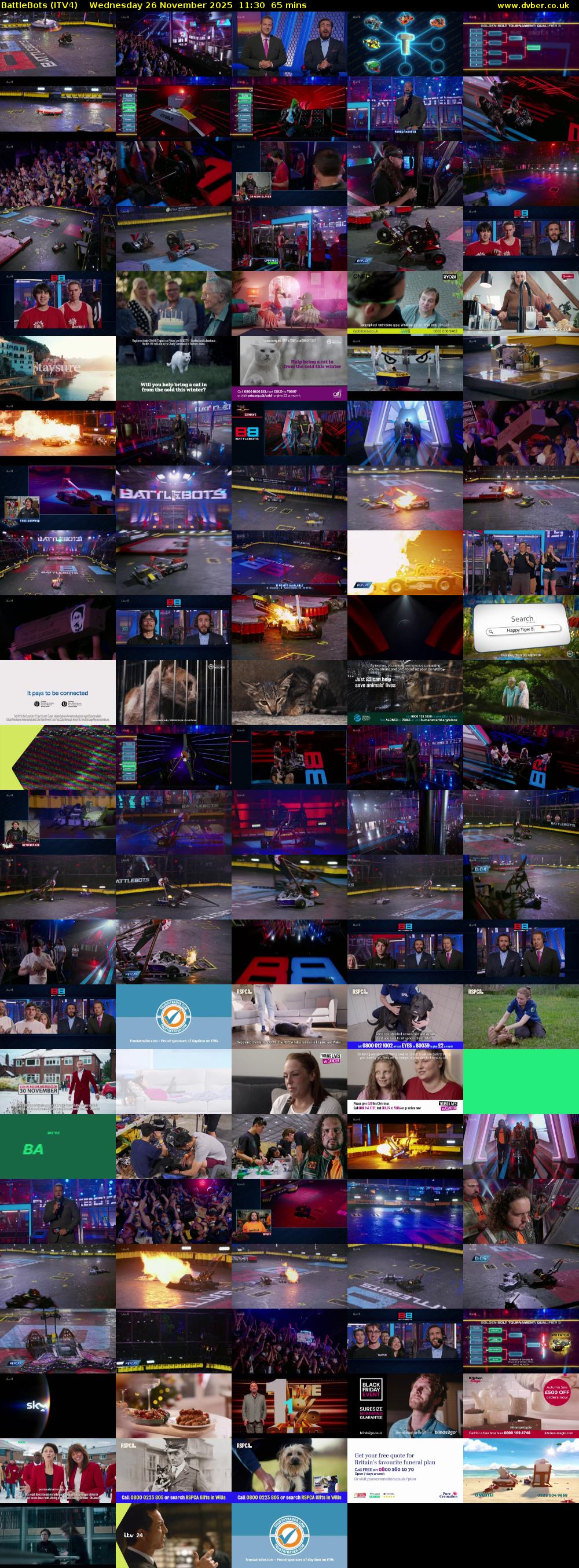 Battlebots (ITV4) Wednesday 26 November 2025 11:30 - 12:35