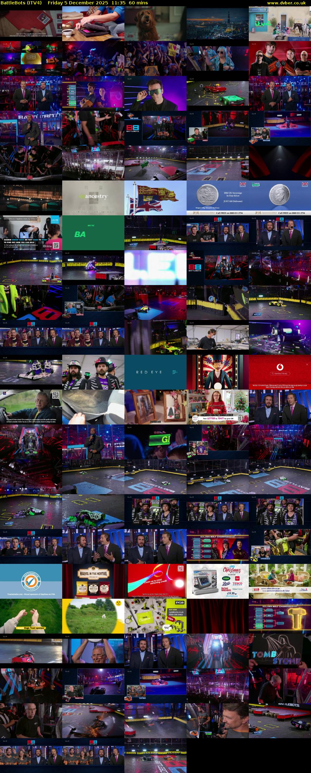 Battlebots (ITV4) Friday 5 December 2025 11:35 - 12:35