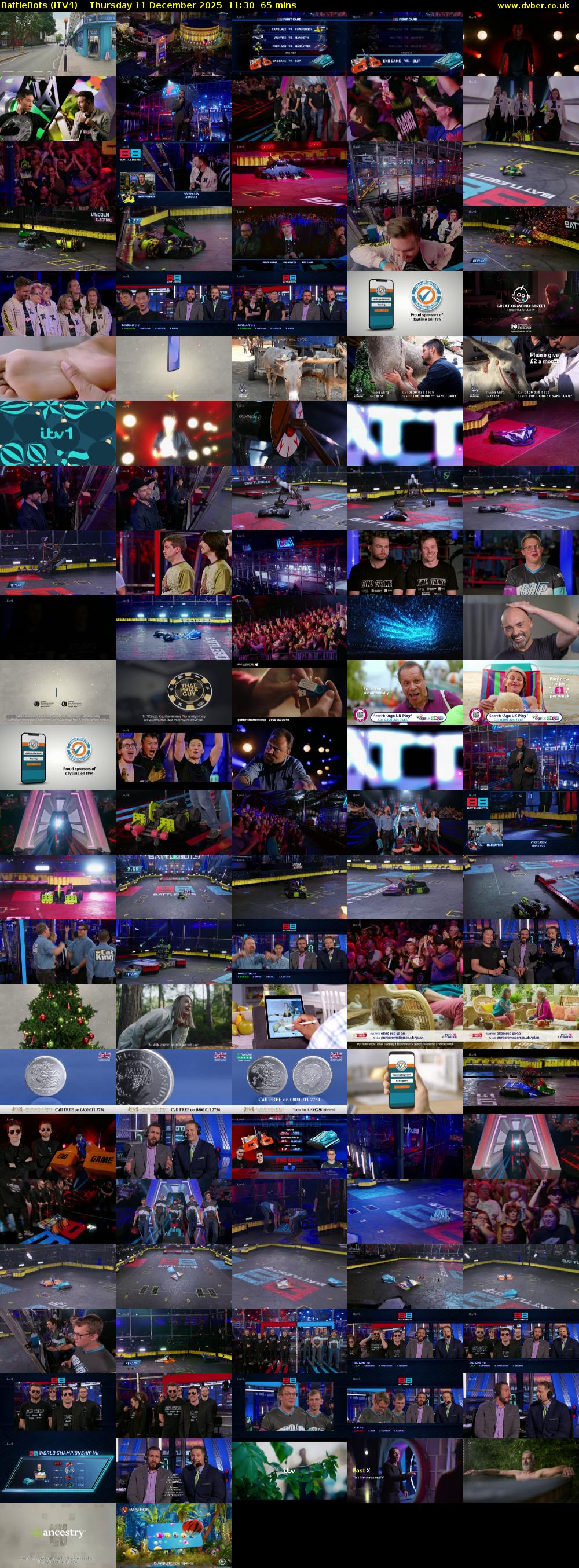 Battlebots (ITV4) Thursday 11 December 2025 11:30 - 12:35