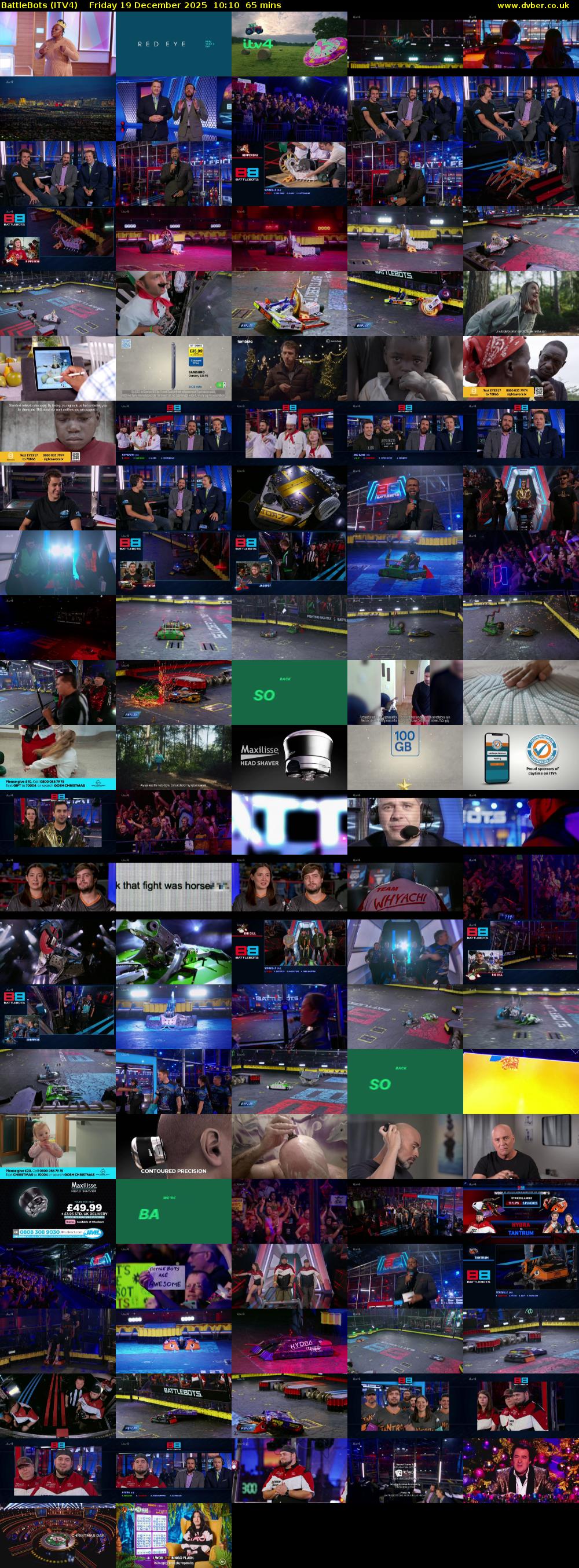 Battlebots (ITV4) Friday 19 December 2025 10:10 - 11:15