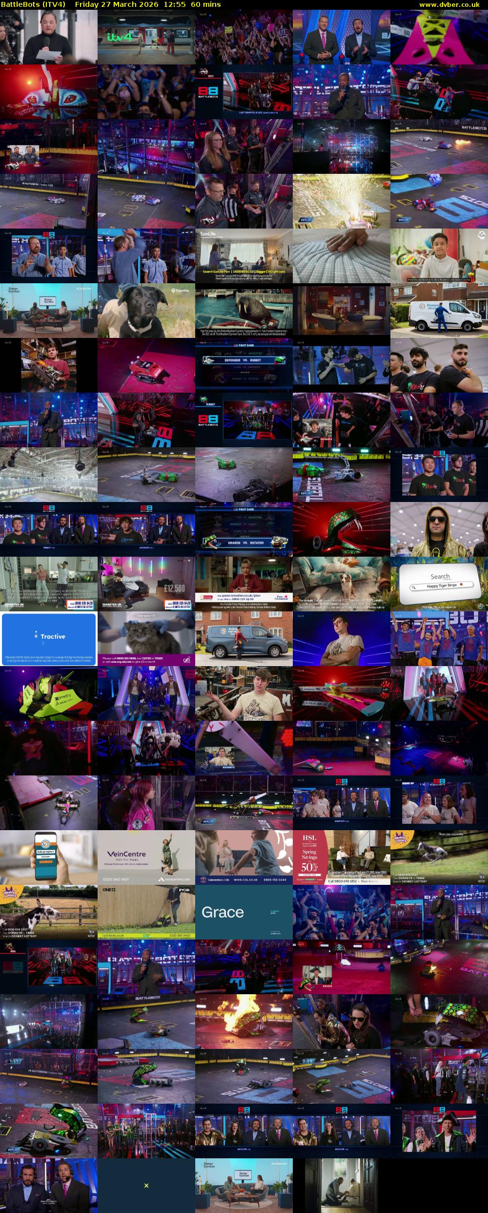 Battlebots (ITV4) Friday 27 March 2026 12:55 - 13:55
