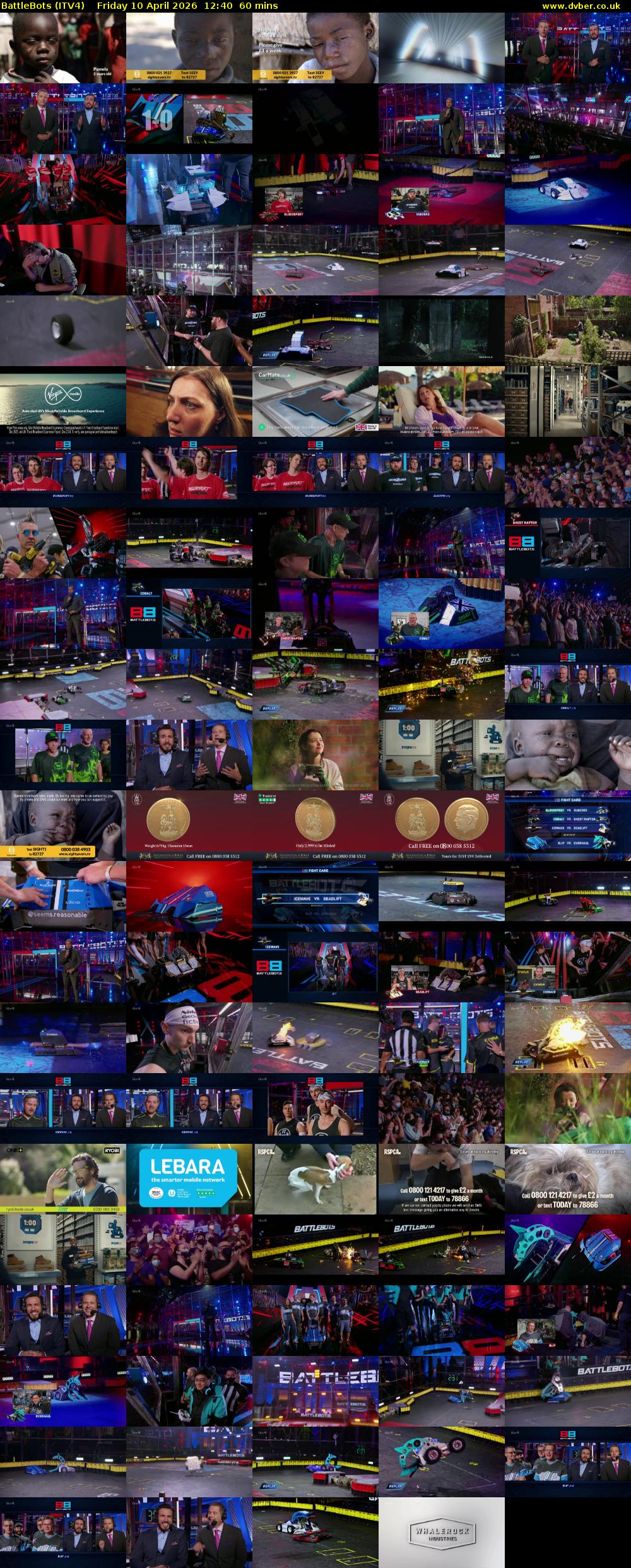 Battlebots (ITV4) Friday 10 April 2026 12:40 - 13:40