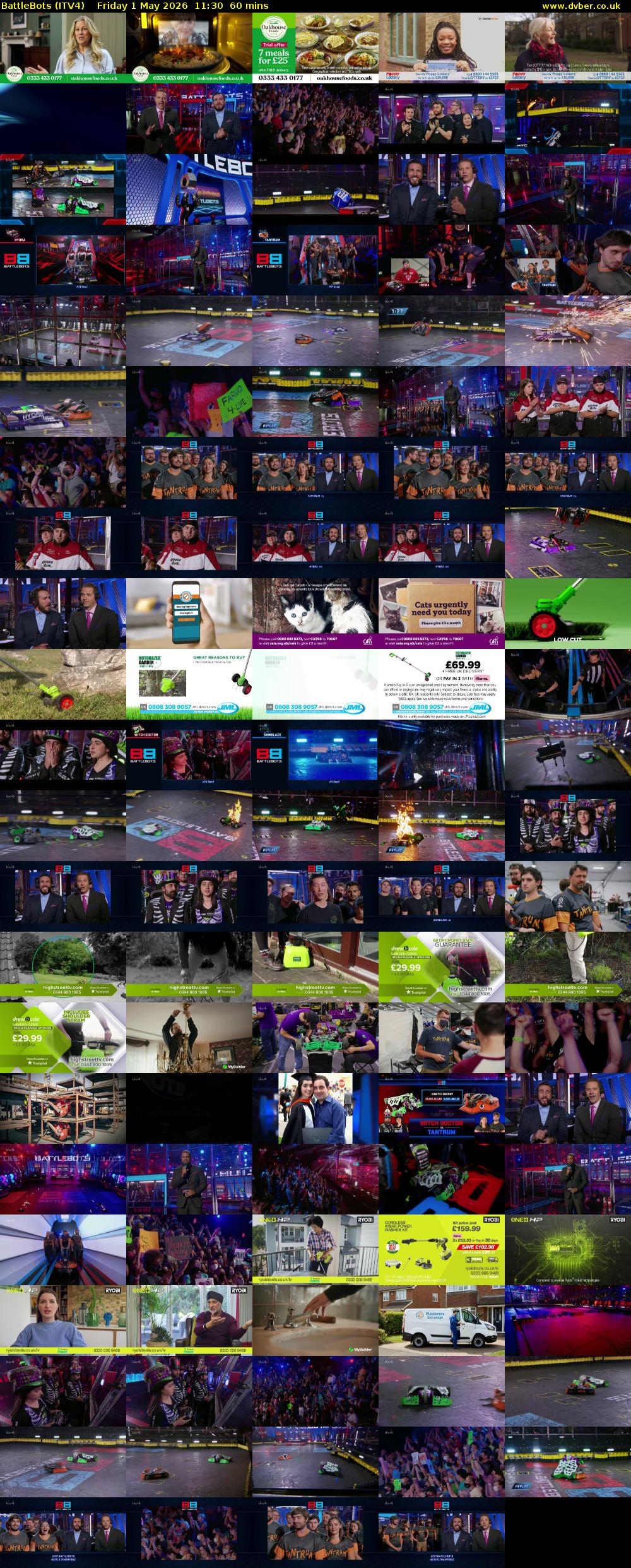 Battlebots (ITV4) Friday 1 May 2026 11:30 - 12:30