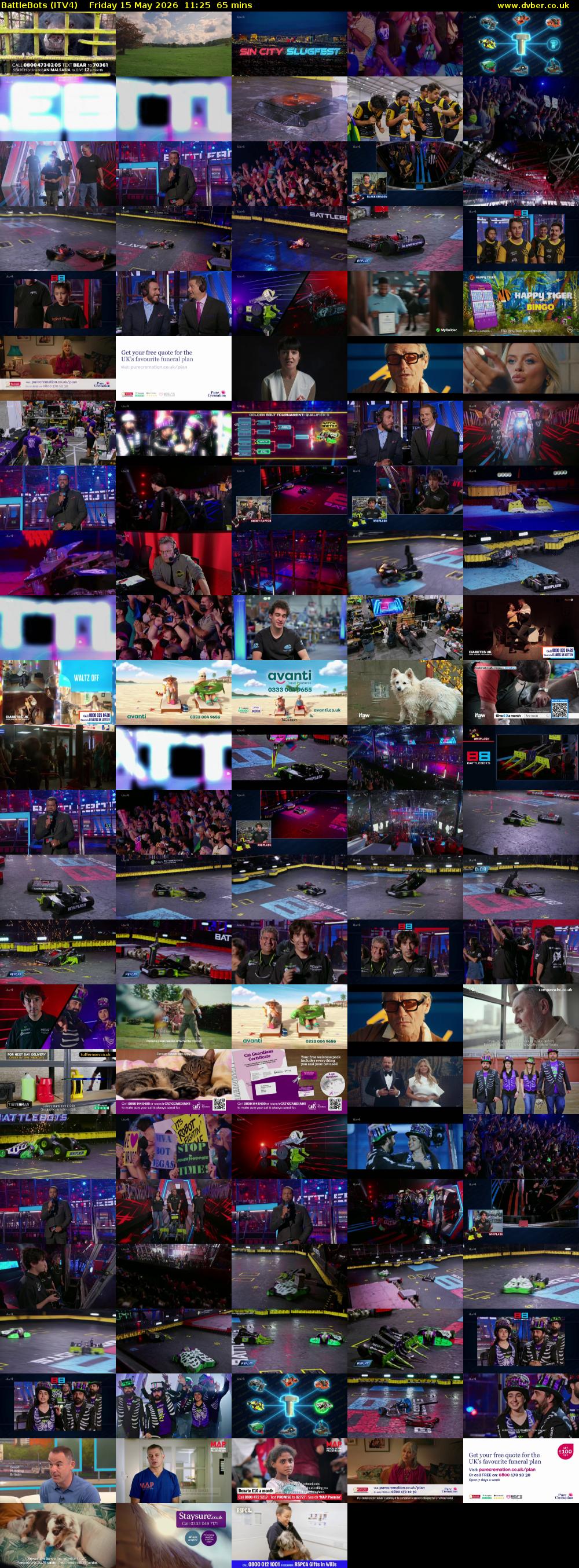 Battlebots (ITV4) Friday 15 May 2026 11:25 - 12:30