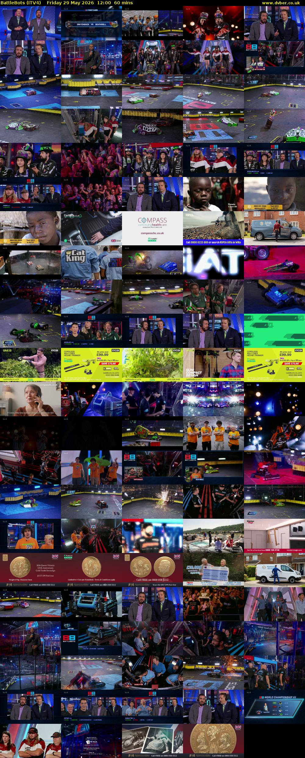 Battlebots (ITV4) Friday 29 May 2026 12:00 - 13:00