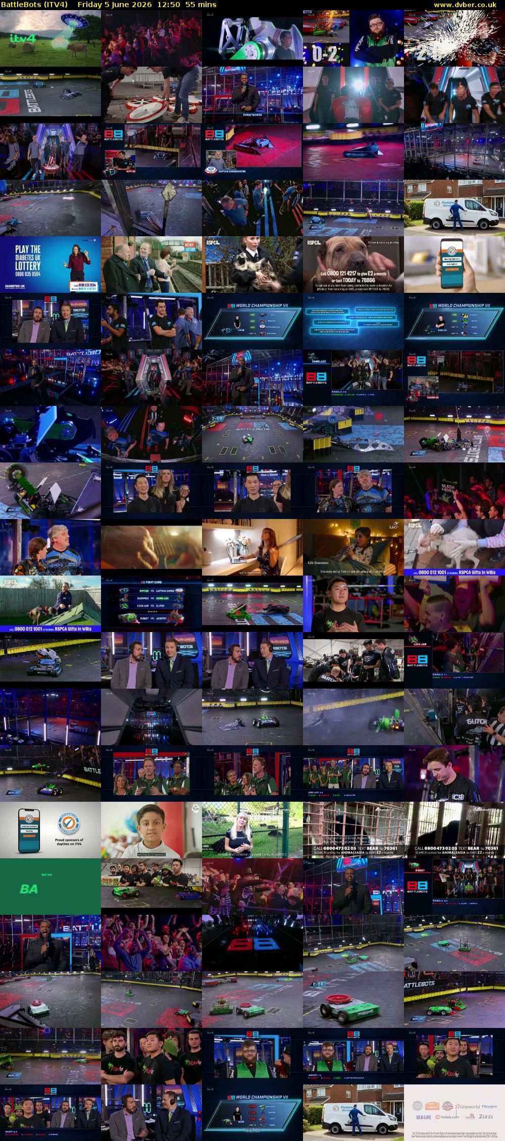 Battlebots (ITV4) Friday 5 June 2026 12:50 - 13:45