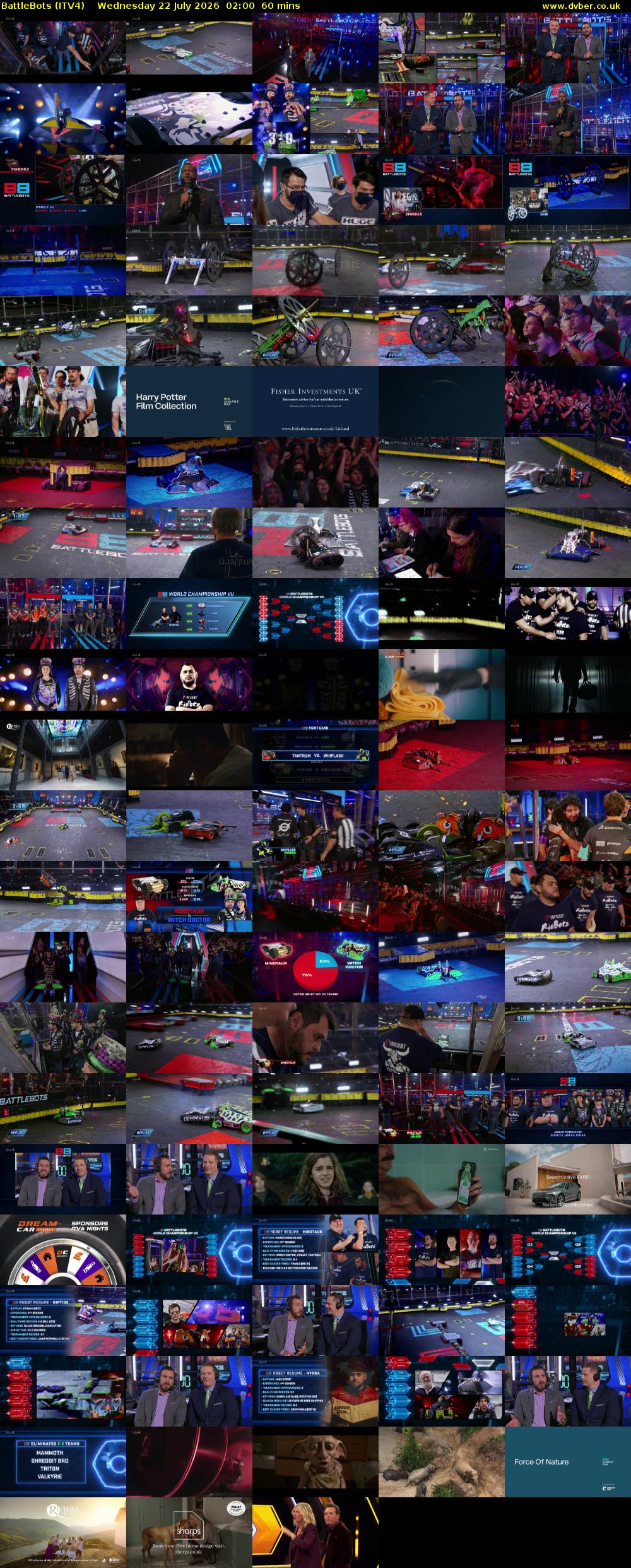 Battlebots (ITV4) Wednesday 22 July 2026 02:00 - 03:00