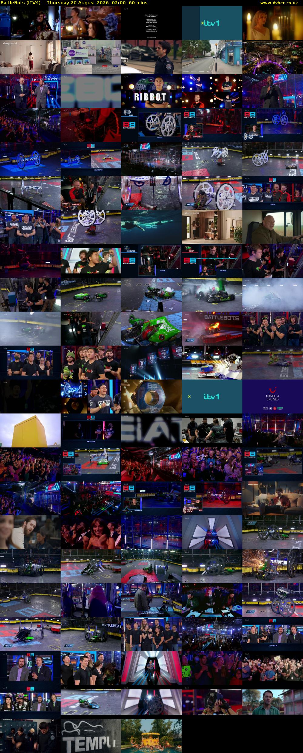 Battlebots (ITV4) Thursday 20 August 2026 02:00 - 03:00