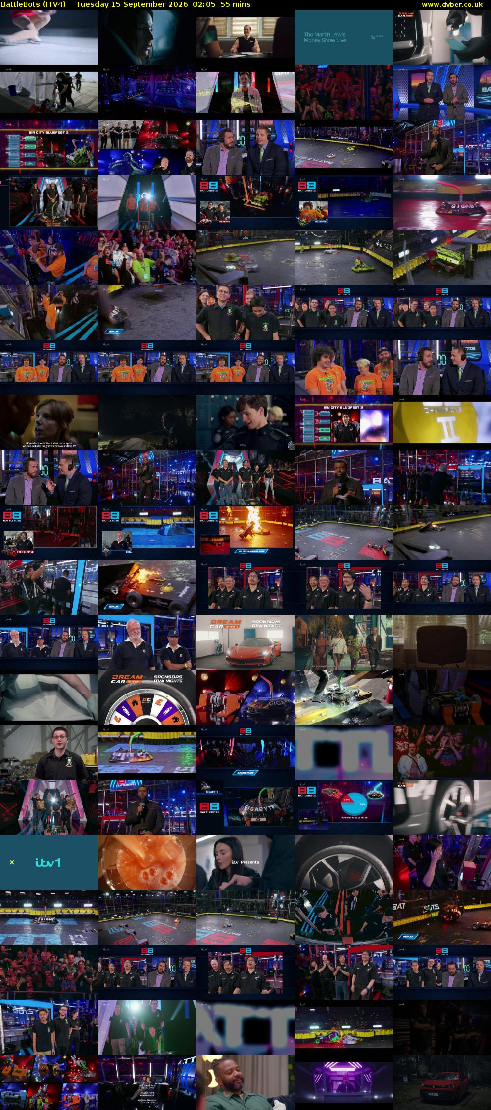Battlebots (ITV4) Tuesday 15 September 2026 02:05 - 03:00