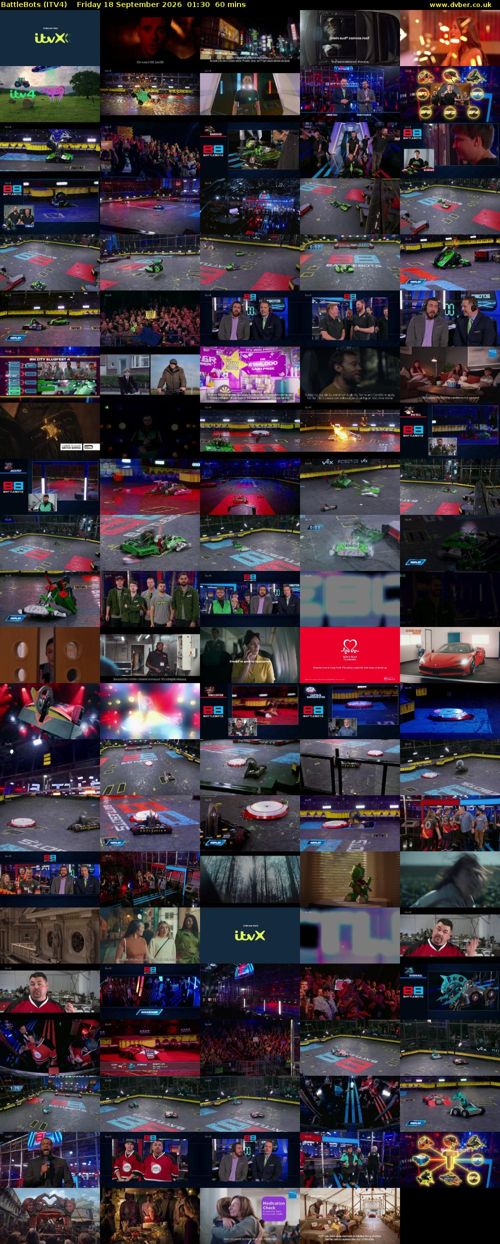 Battlebots (ITV4) Friday 18 September 2026 01:30 - 02:30