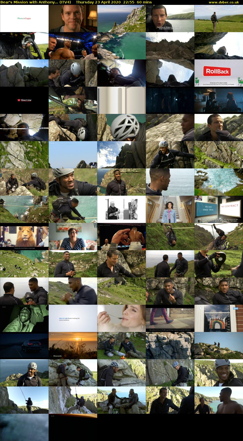 Bear's Mission with Anthony... (ITV4) Thursday 23 April 2020 22:55 - 23:55