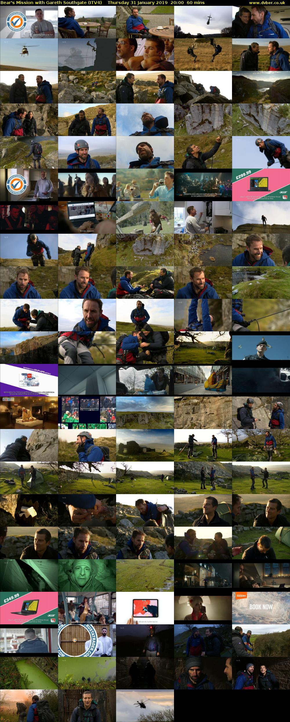 Bear's Mission with Gareth Southgate (ITV4) Thursday 31 January 2019 20:00 - 21:00