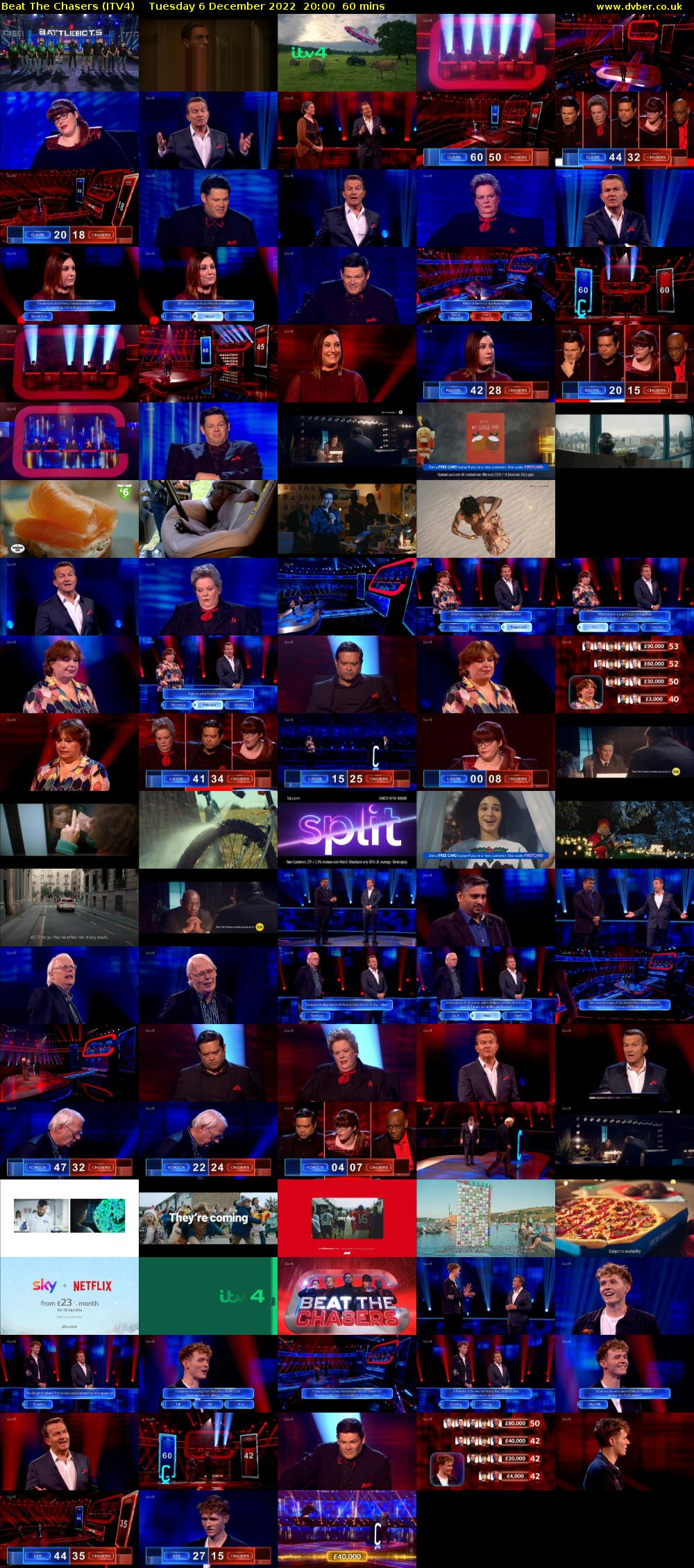 Beat The Chasers (ITV4) Tuesday 6 December 2022 20:00 - 21:00
