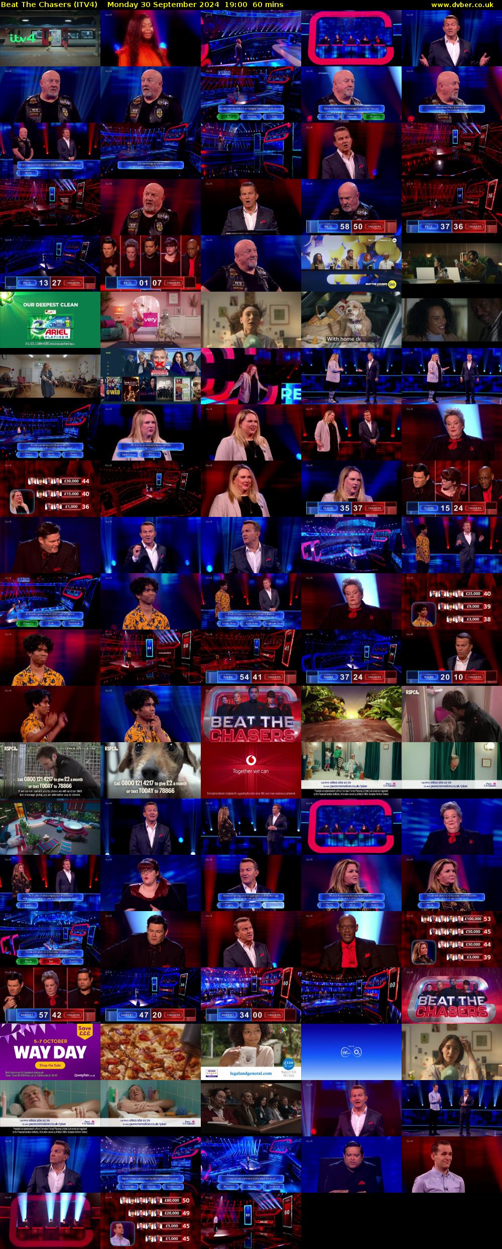 Beat The Chasers (ITV4) Monday 30 September 2024 19:00 - 20:00