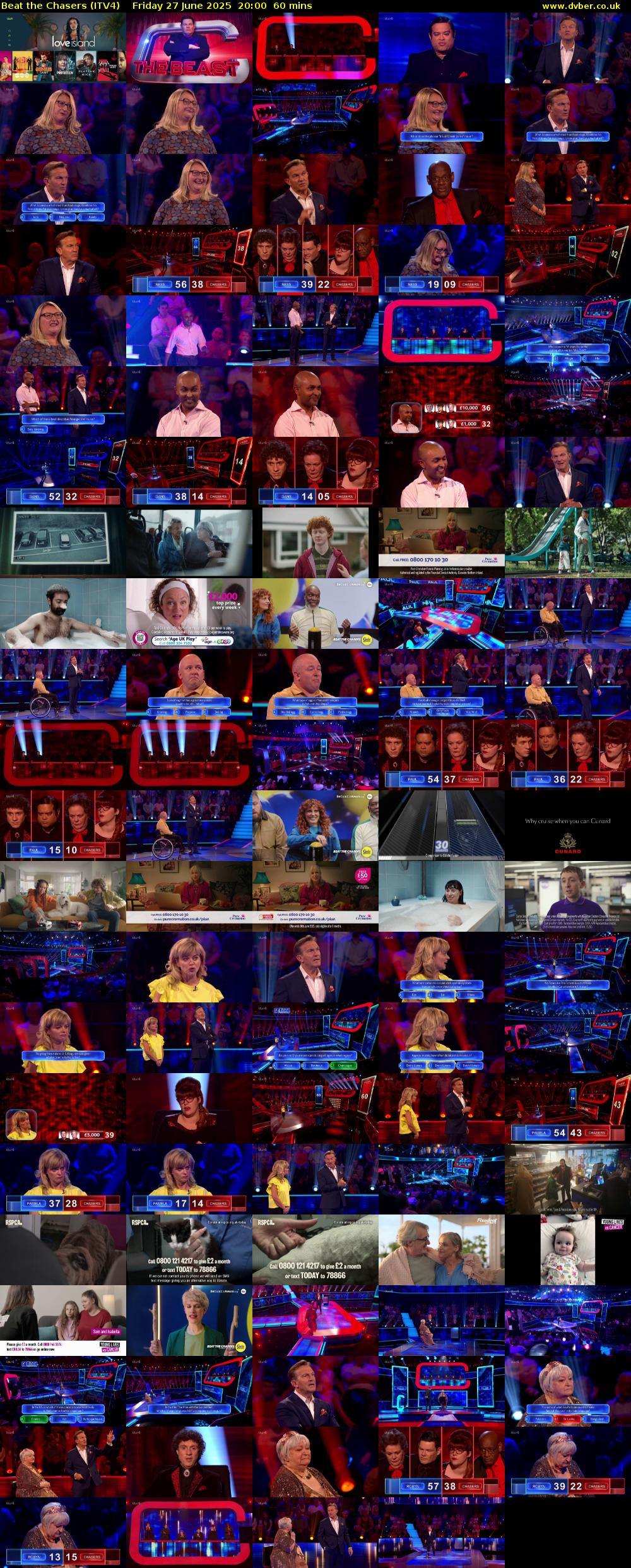Beat The Chasers (ITV4) Friday 27 June 2025 20:00 - 21:00