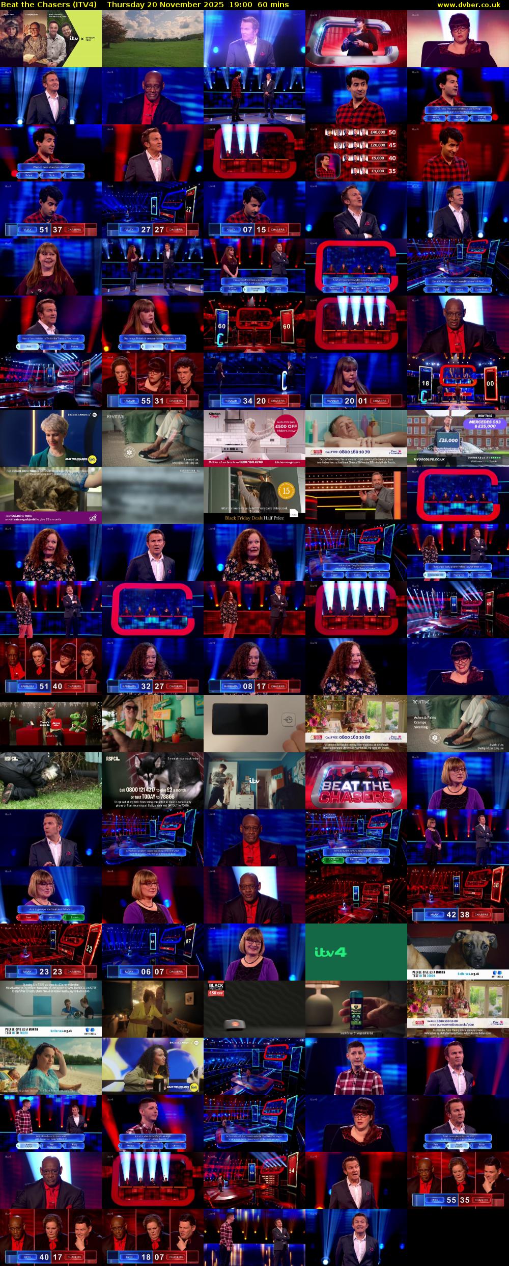 Beat The Chasers (ITV4) Thursday 20 November 2025 19:00 - 20:00