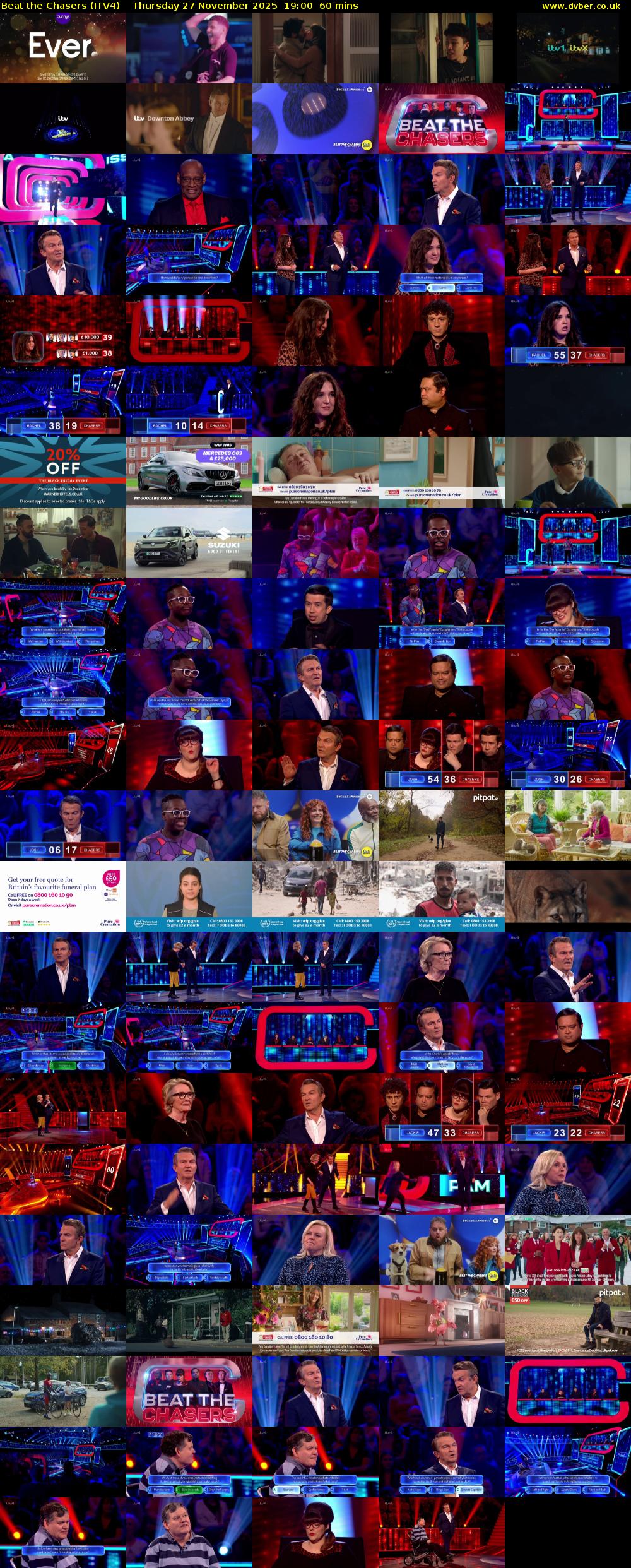 Beat The Chasers (ITV4) Thursday 27 November 2025 19:00 - 20:00