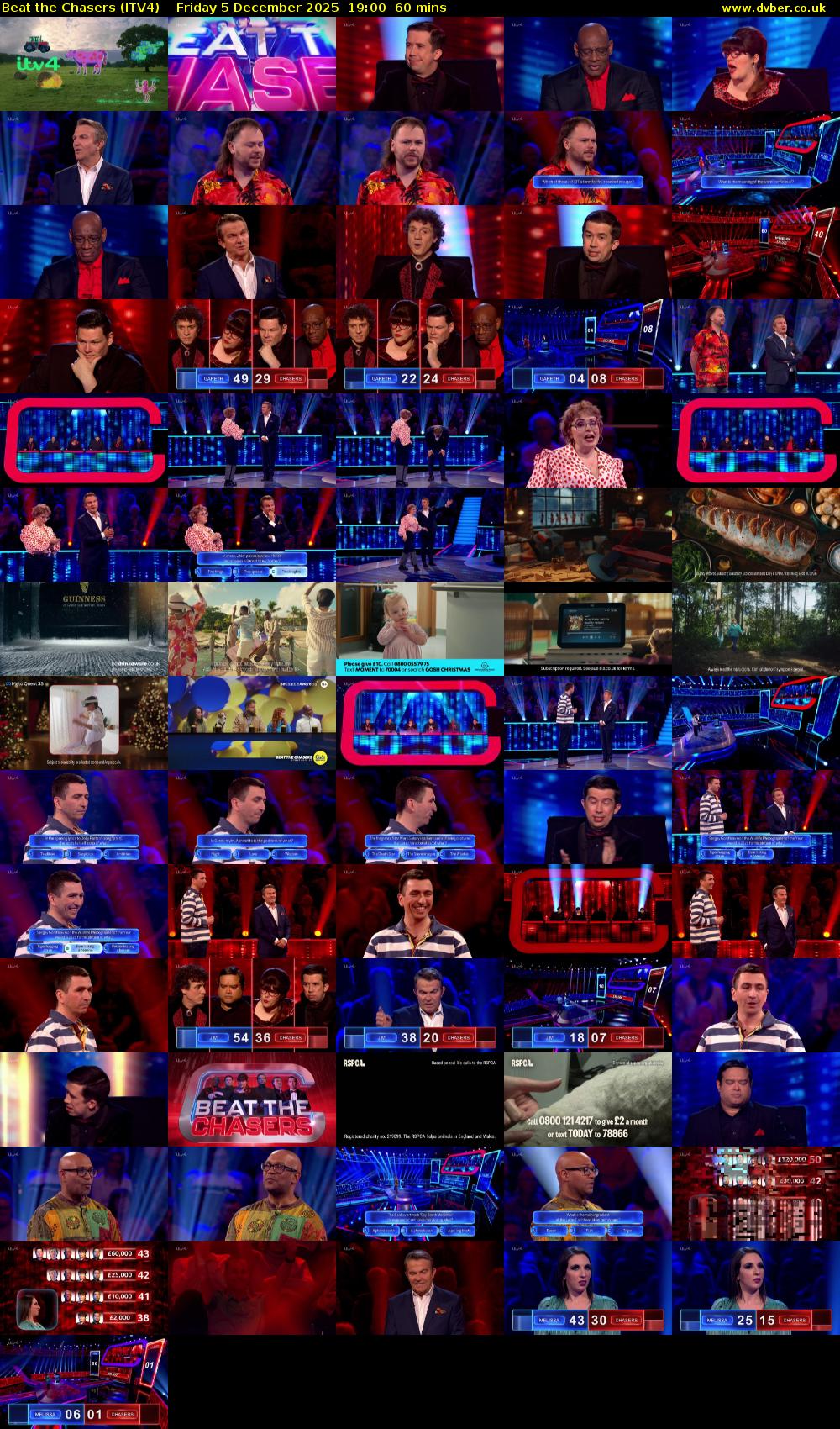 Beat The Chasers (ITV4) Friday 5 December 2025 19:00 - 20:00