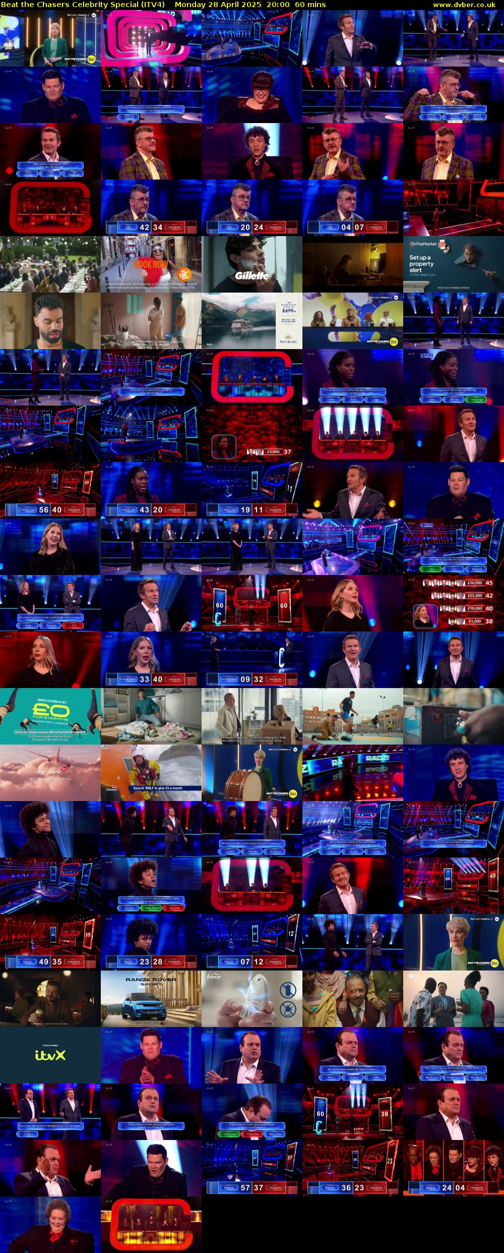Beat the Chasers Celebrity Special (ITV4) Monday 28 April 2025 20:00 - 21:00