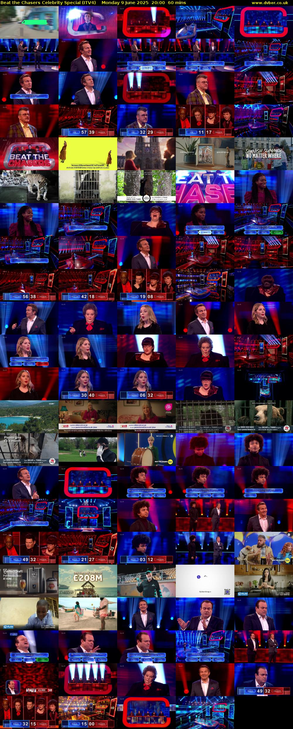 Beat the Chasers Celebrity Special (ITV4) Monday 9 June 2025 20:00 - 21:00