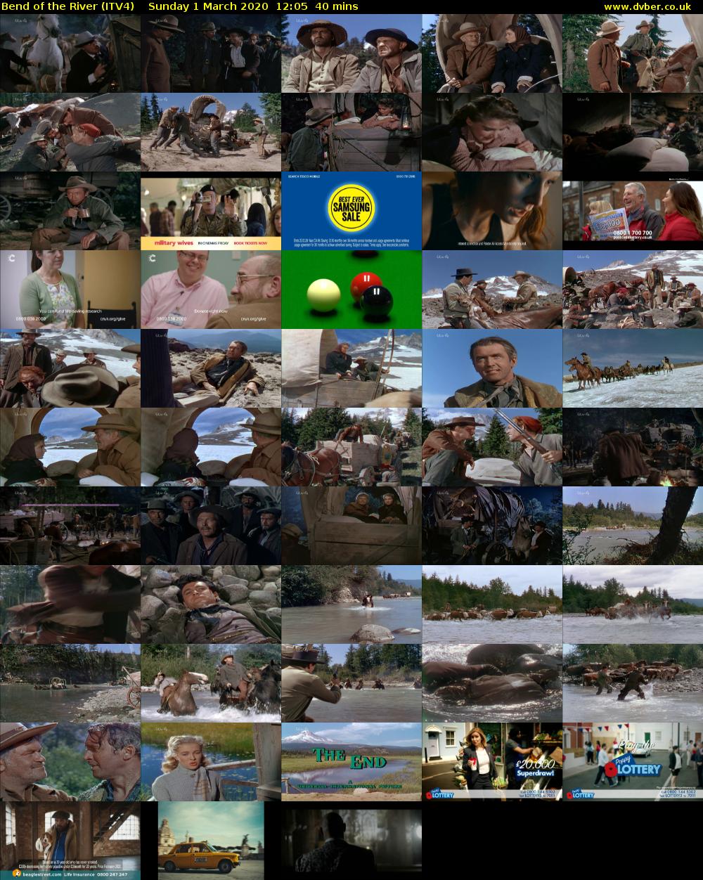 Bend of the River (ITV4) Sunday 1 March 2020 12:05 - 12:45