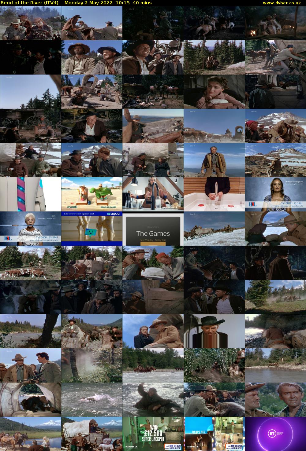 Bend of the River (ITV4) Monday 2 May 2022 10:15 - 10:55