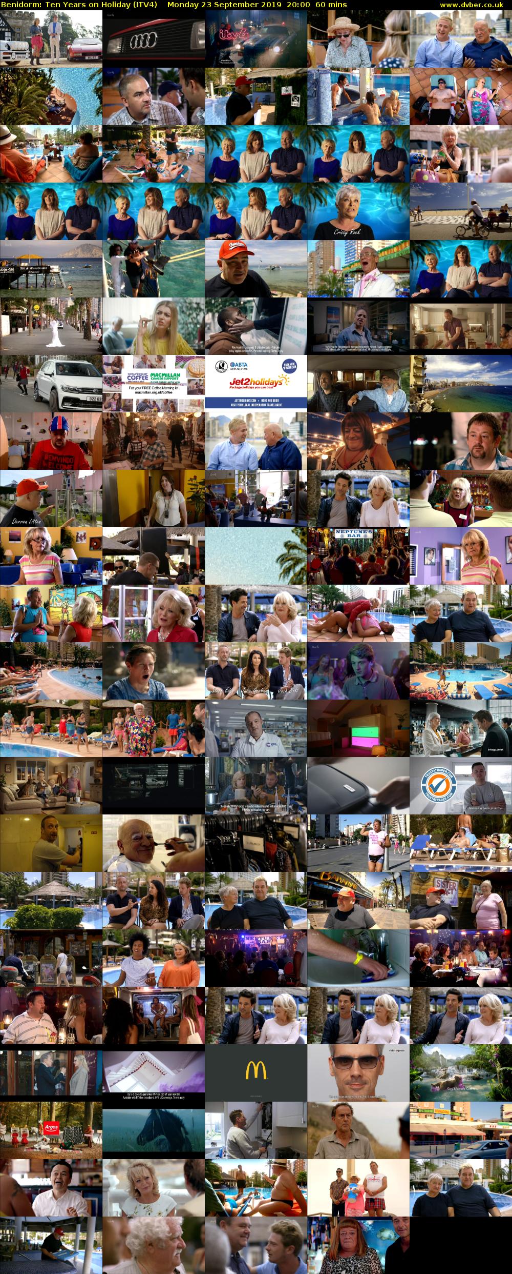 Benidorm: Ten Years on Holiday (ITV4) Monday 23 September 2019 20:00 - 21:00