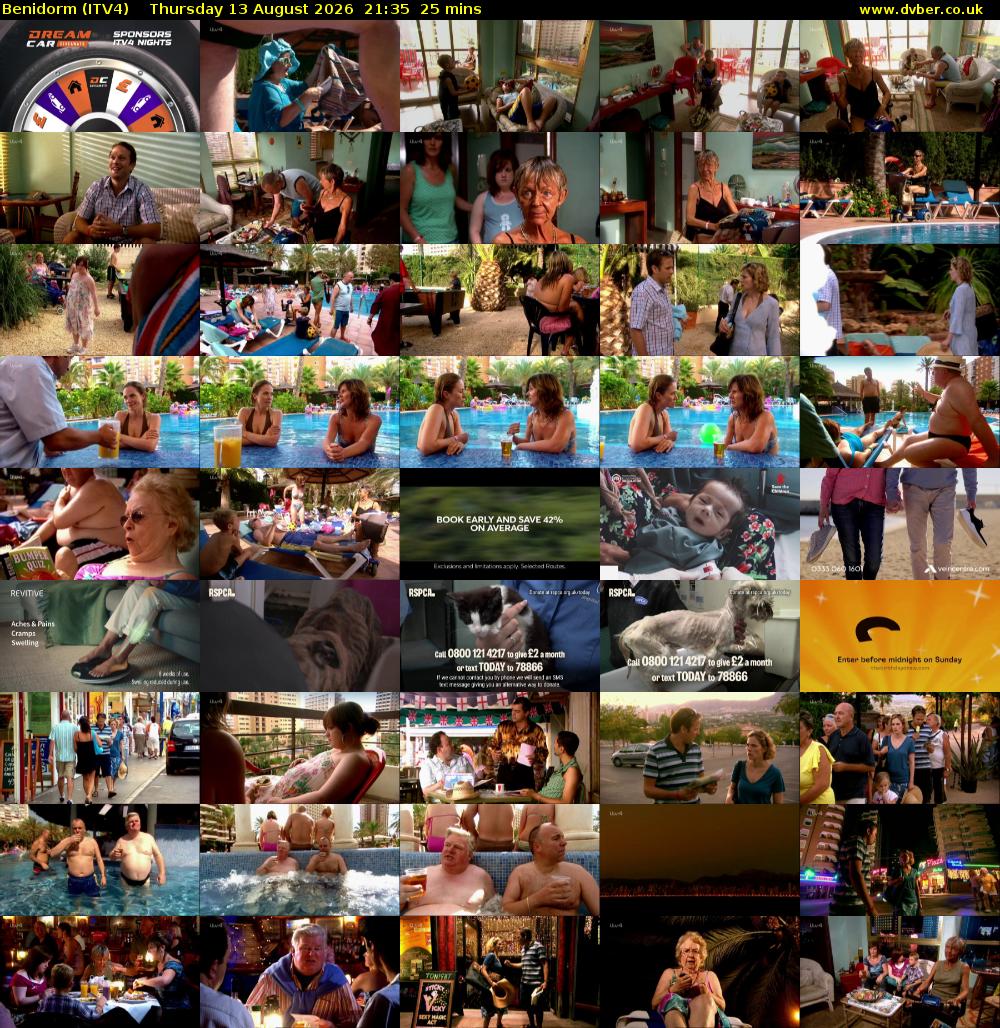 Benidorm (ITV4) Thursday 13 August 2026 21:35 - 22:00