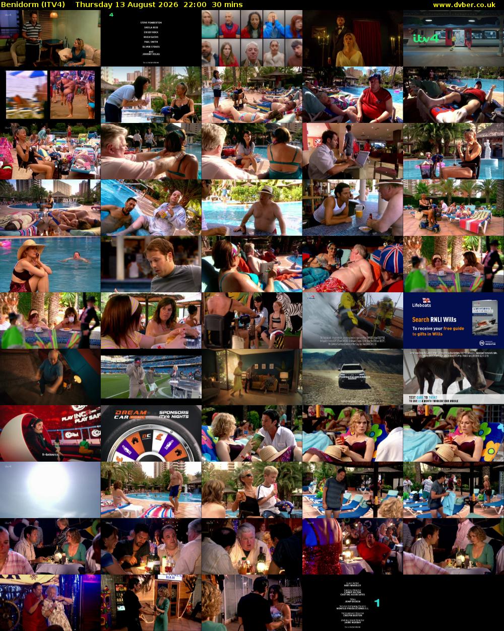 Benidorm (ITV4) Thursday 13 August 2026 22:00 - 22:30