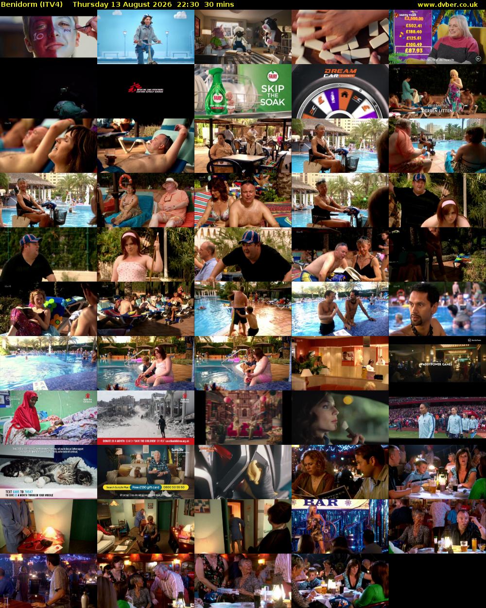 Benidorm (ITV4) Thursday 13 August 2026 22:30 - 23:00