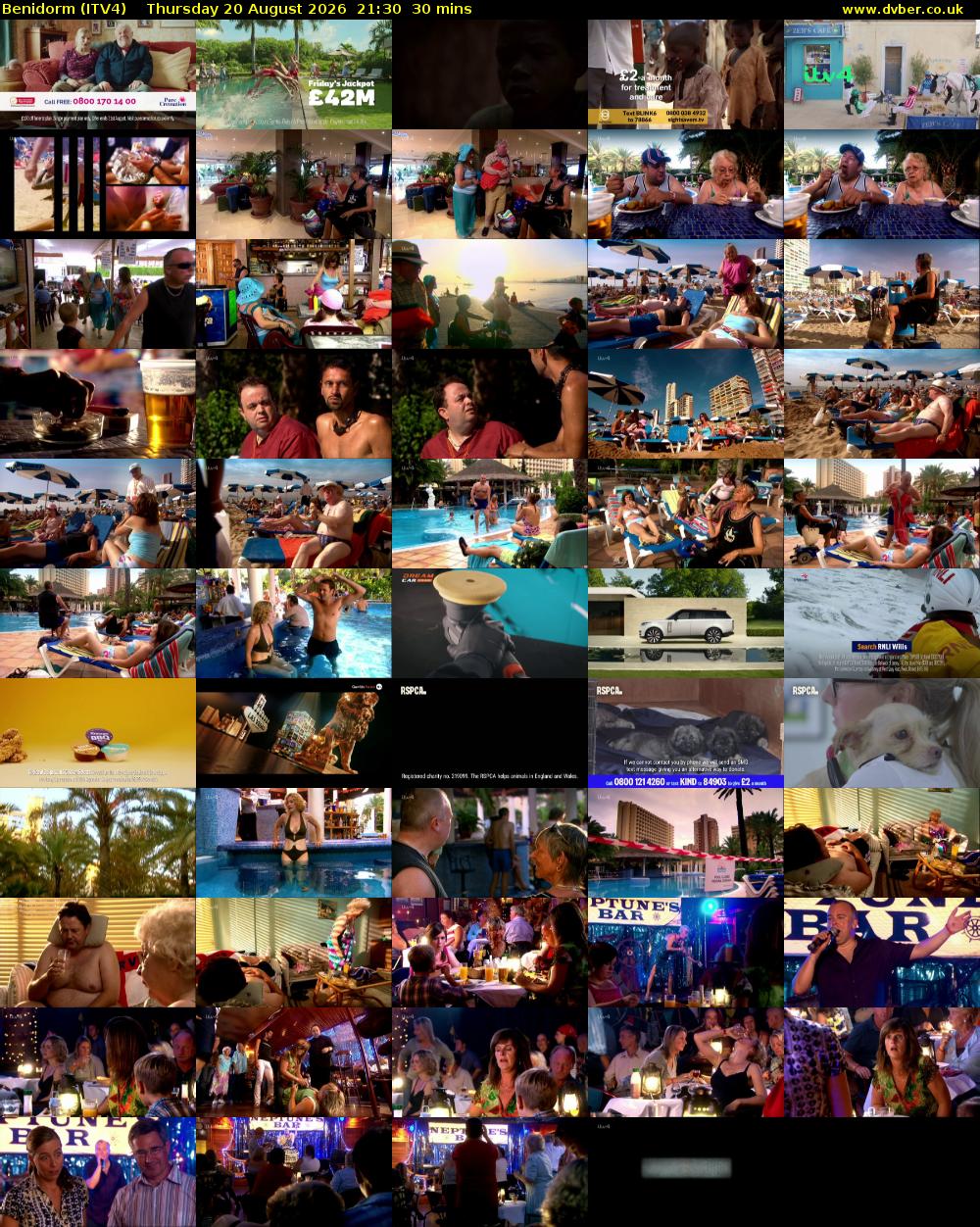 Benidorm (ITV4) Thursday 20 August 2026 21:30 - 22:00