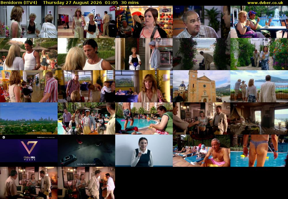 Benidorm (ITV4) Thursday 27 August 2026 01:05 - 01:35