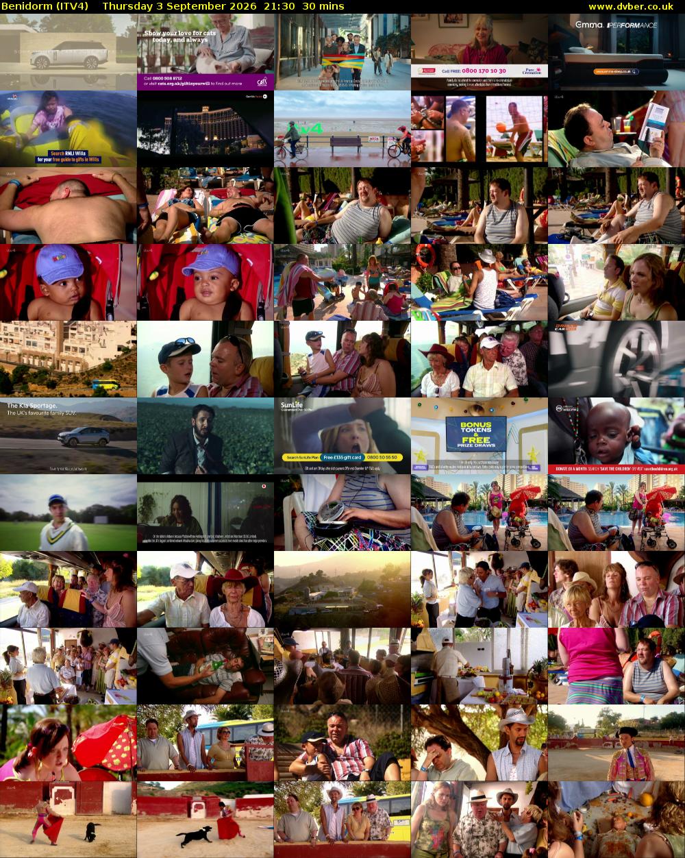 Benidorm (ITV4) Thursday 3 September 2026 21:30 - 22:00