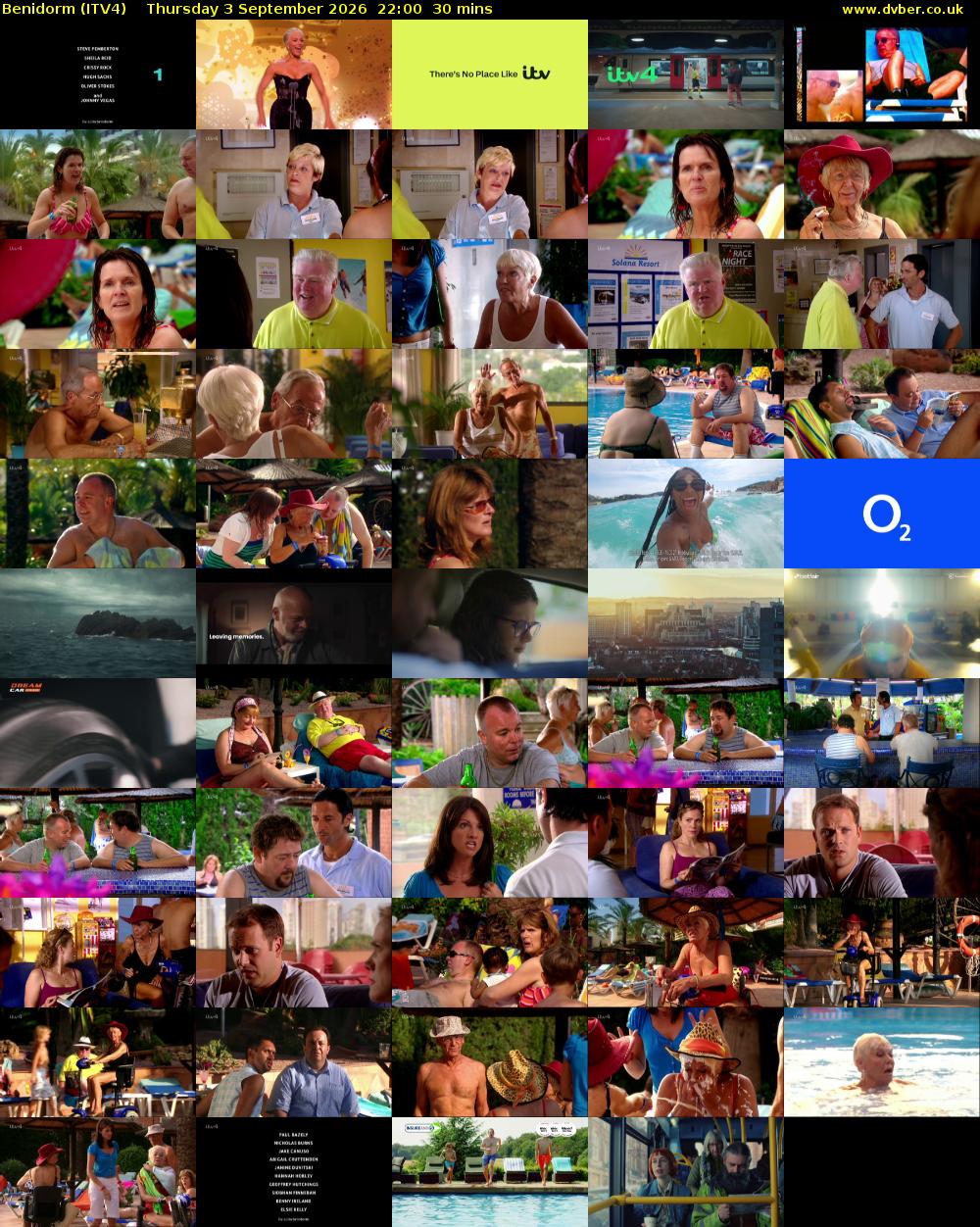 Benidorm (ITV4) Thursday 3 September 2026 22:00 - 22:30