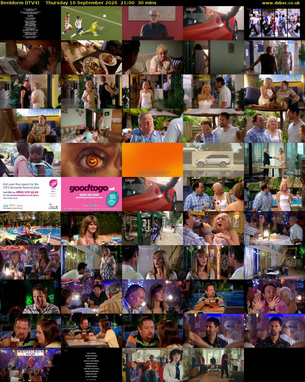 Benidorm (ITV4) Thursday 10 September 2026 21:00 - 21:30