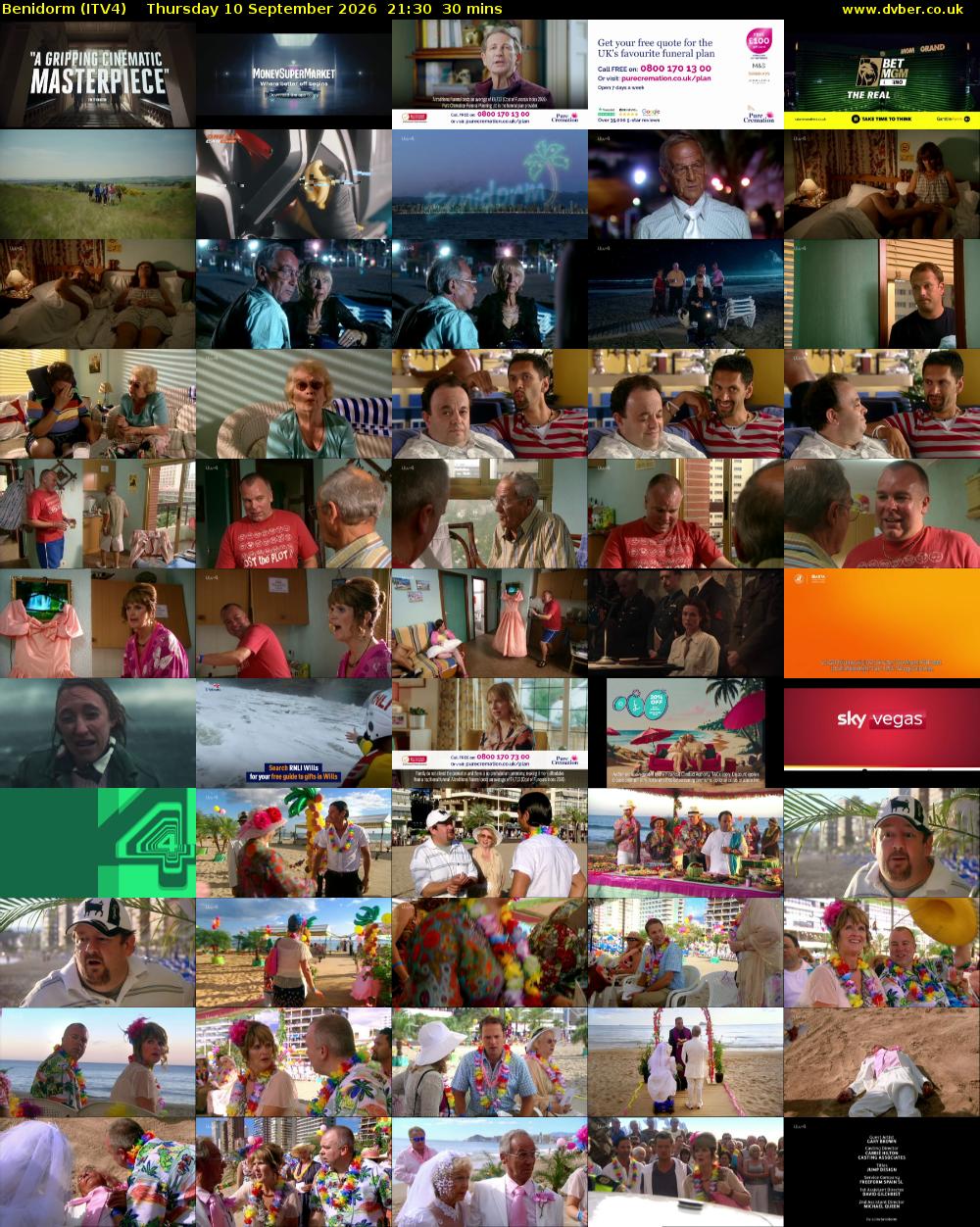 Benidorm (ITV4) Thursday 10 September 2026 21:30 - 22:00