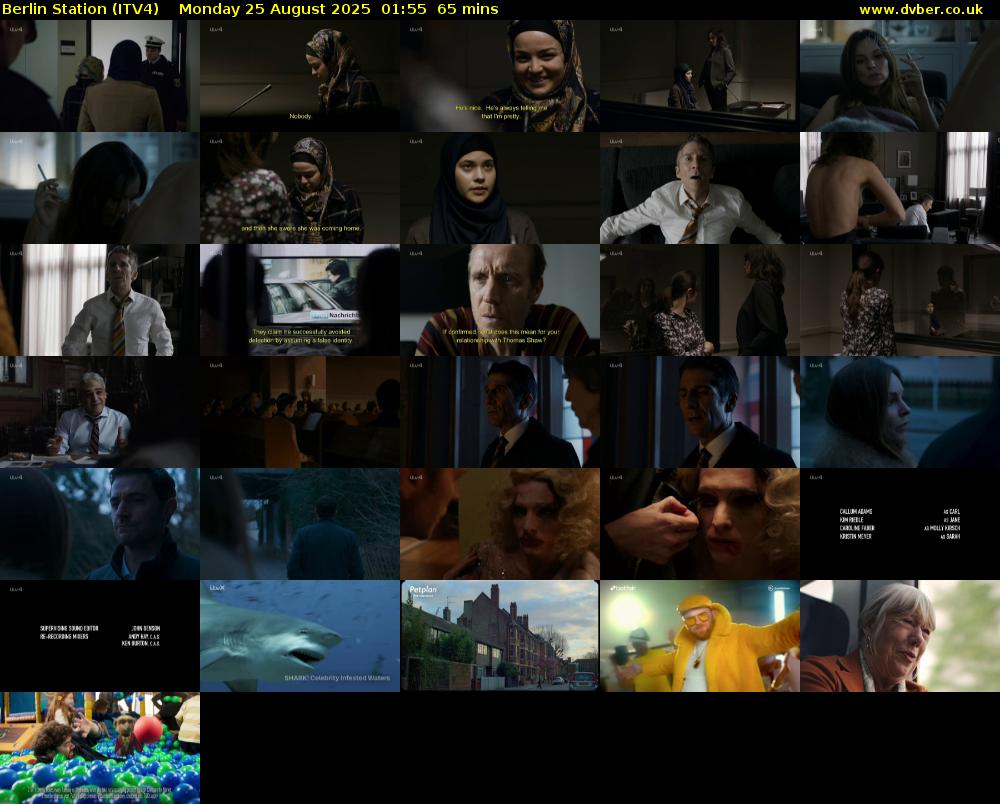 Berlin Station (ITV4) Monday 25 August 2025 01:55 - 03:00