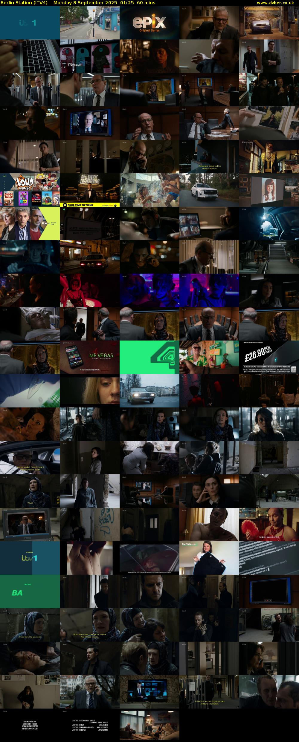 Berlin Station (ITV4) Monday 8 September 2025 01:25 - 02:25