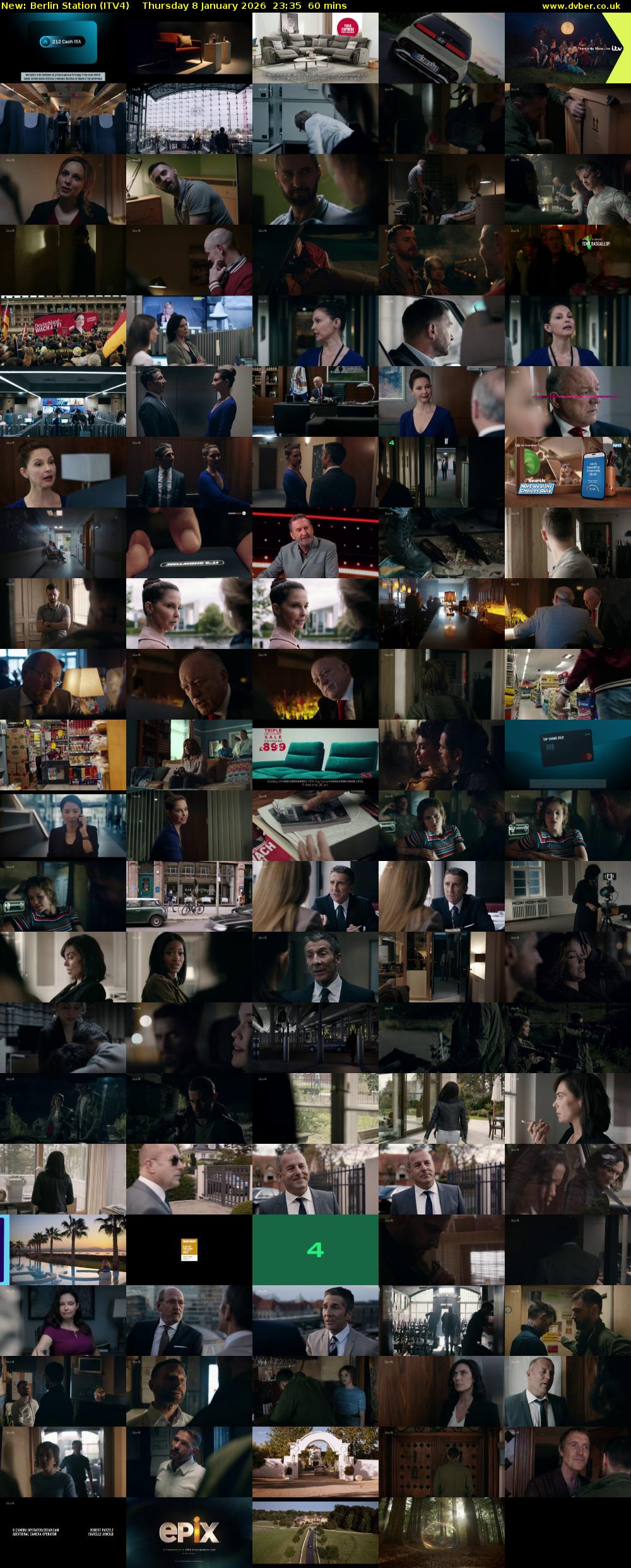 Berlin Station (ITV4) Thursday 8 January 2026 23:35 - 00:35